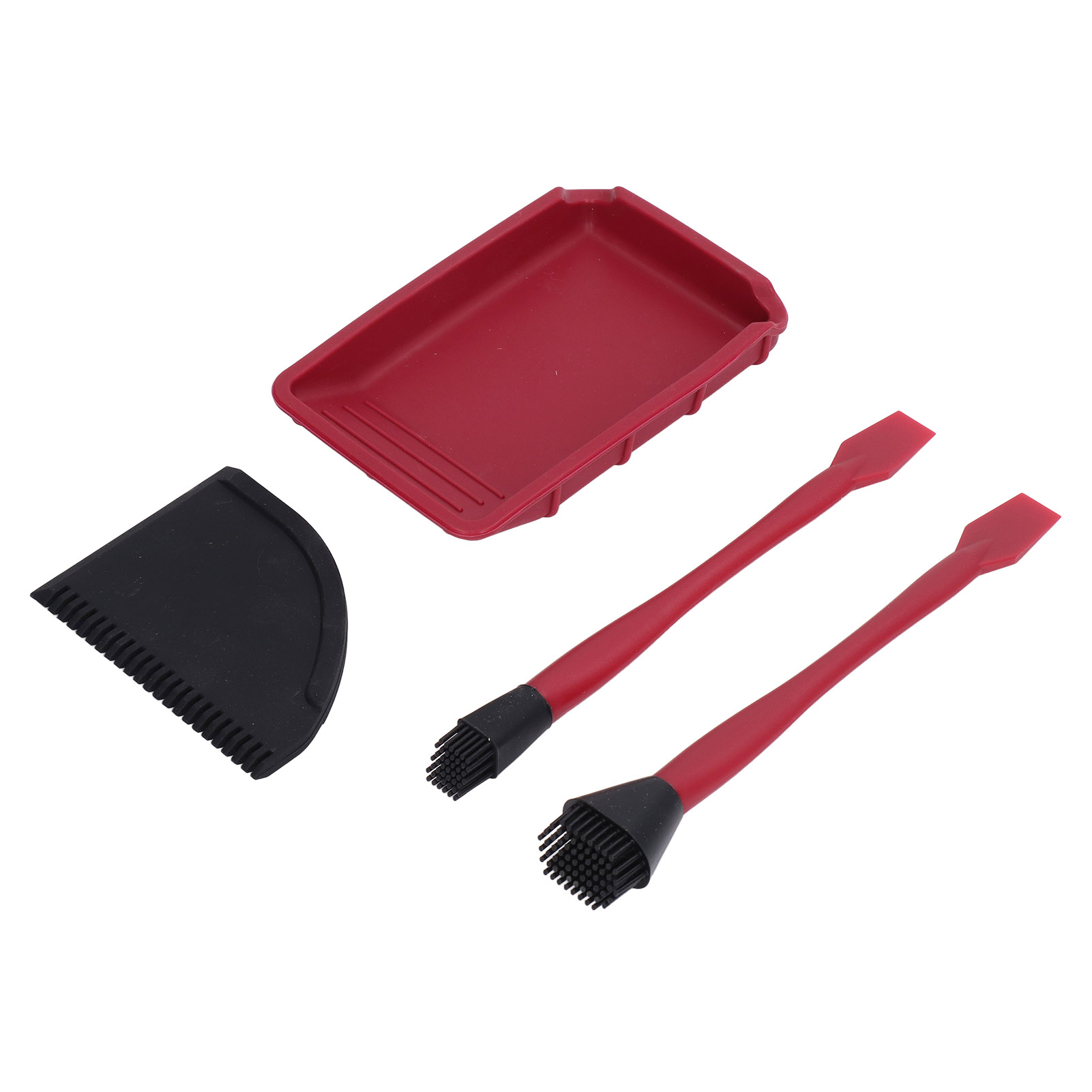 Komplettes Silikonkleber-set, Pinsel, Schale, Kamm, Holzapplikator, Spachtel, Diy-schulset