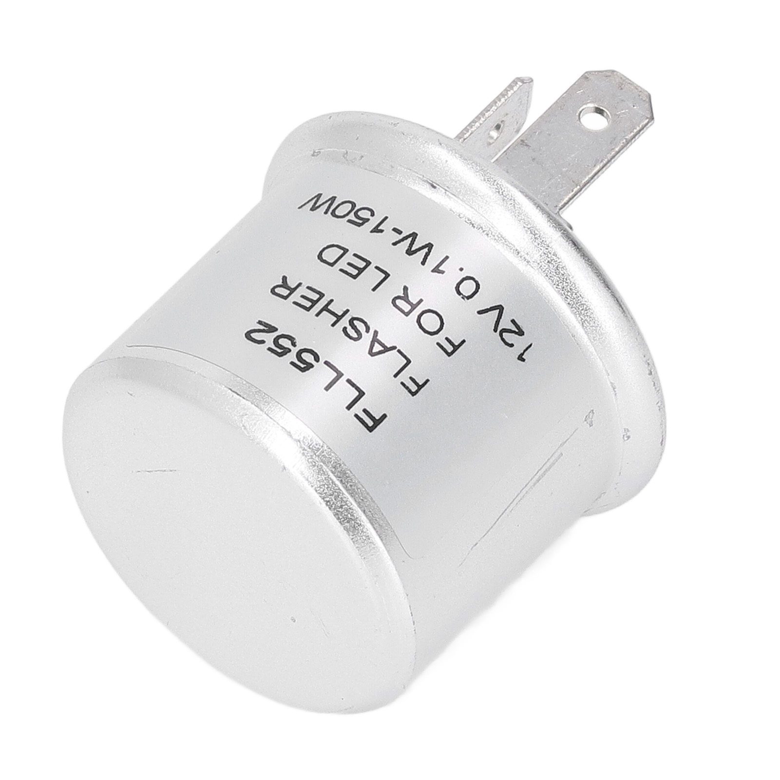 12v Led-blinkerrelais, Aluminiumgehäuse, 2 Pins, Geringer Stromverbrauch, Blinklicht Für Blinker, Kompatibel Mit Motorrädern Und Autos, Langlebiges Lichtsignal