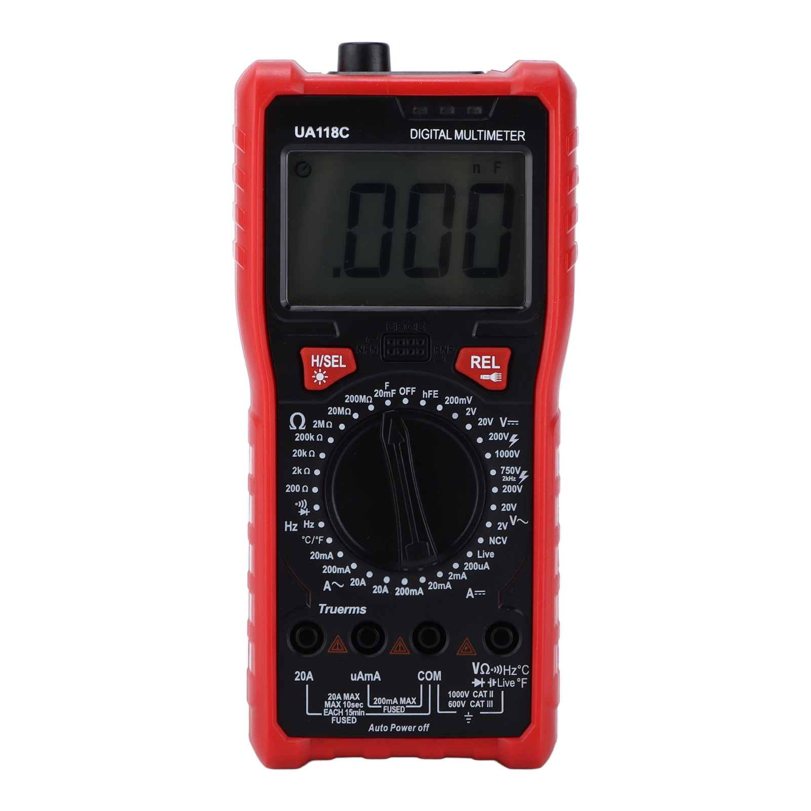 Ua118c Digitales Multimeter Mit Automatischer Bereichswahl, Überhitzungsschutz, Voltmeter Mit Temperaturmessung, 750 V, Professionelles Elektrisches Prüfgerät