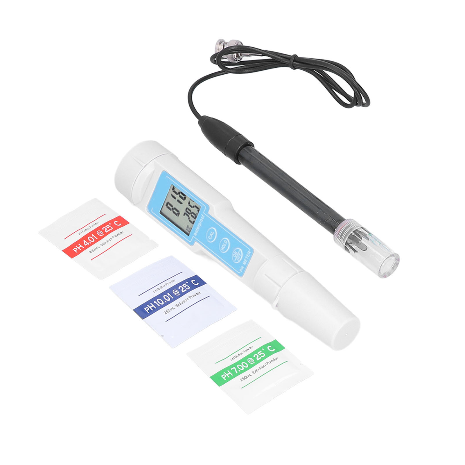 Digitales Ph-messgerät Mit Lcd-anzeige, Präziser Stift Zur Messung Von Wasserqualität, Temperatur Und Säuregehalt, Hochpräzises Tragbares Analysegerät