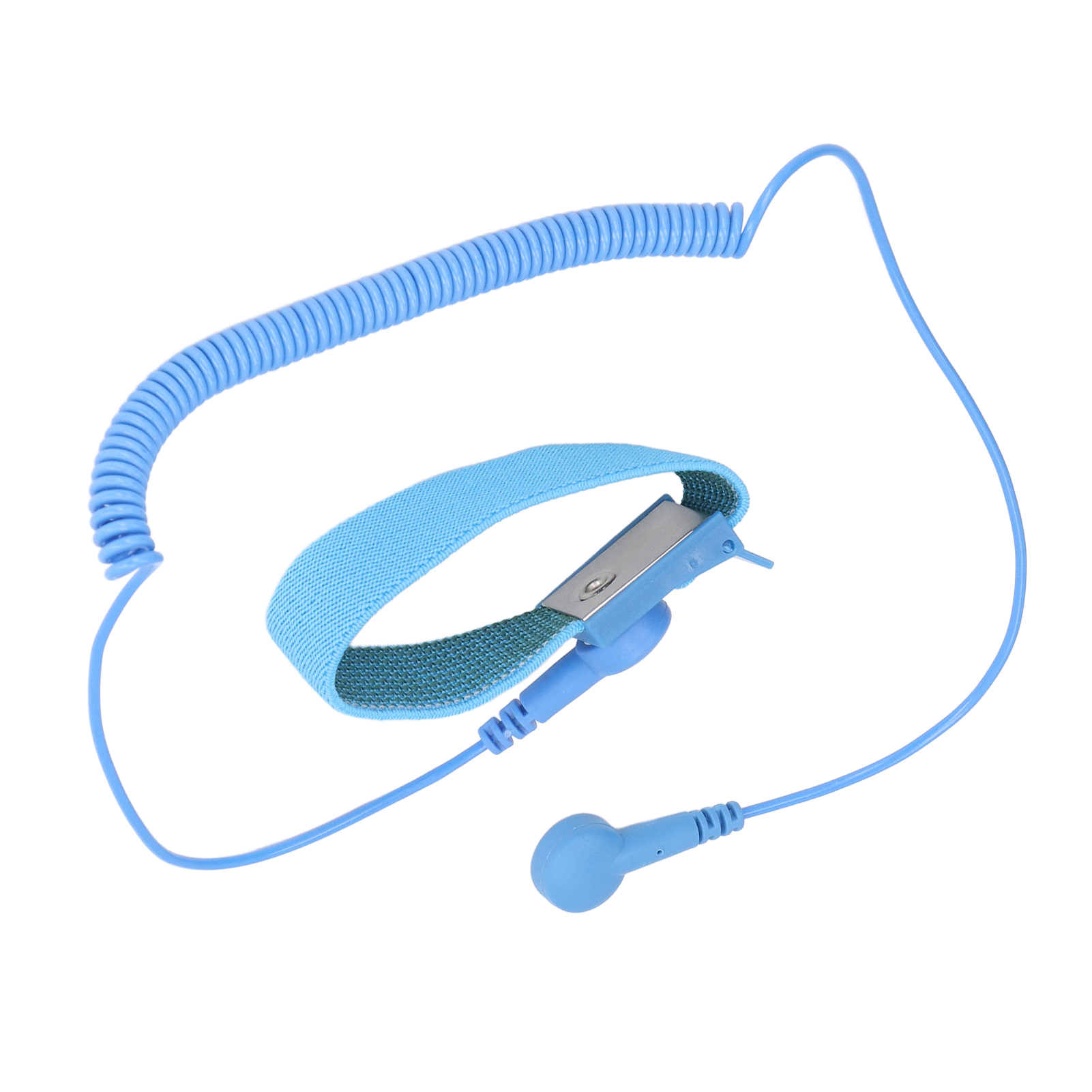 Wiederverwendbares Antistatisches Armband Mit Erdungskabel, Langem Gummiband, Esd-armband, Blaue Farbe