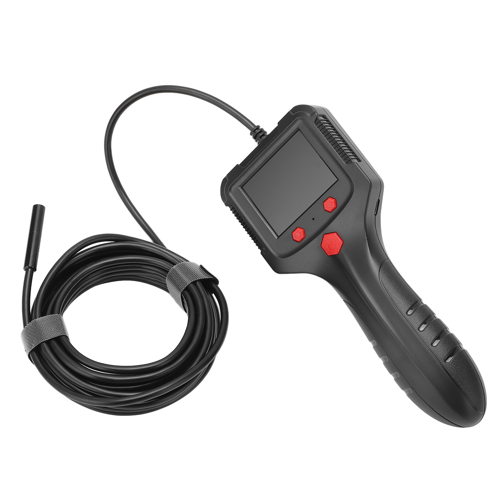 Endoskop Mit 2,4-zoll-bildschirm, 8-mm-seitenkamera, Für Industrielle Inspektion Und Wartung, Wasserdichte Starre Sonde, Diagnosewerkzeug.