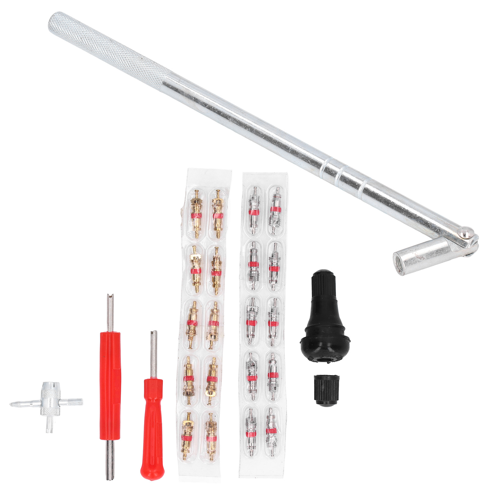 54-teiliges Set Inklusive Reifenventilabzieher, Reparaturwerkzeug Und Ventilkeil-entfernungswerkzeug Für Autos.