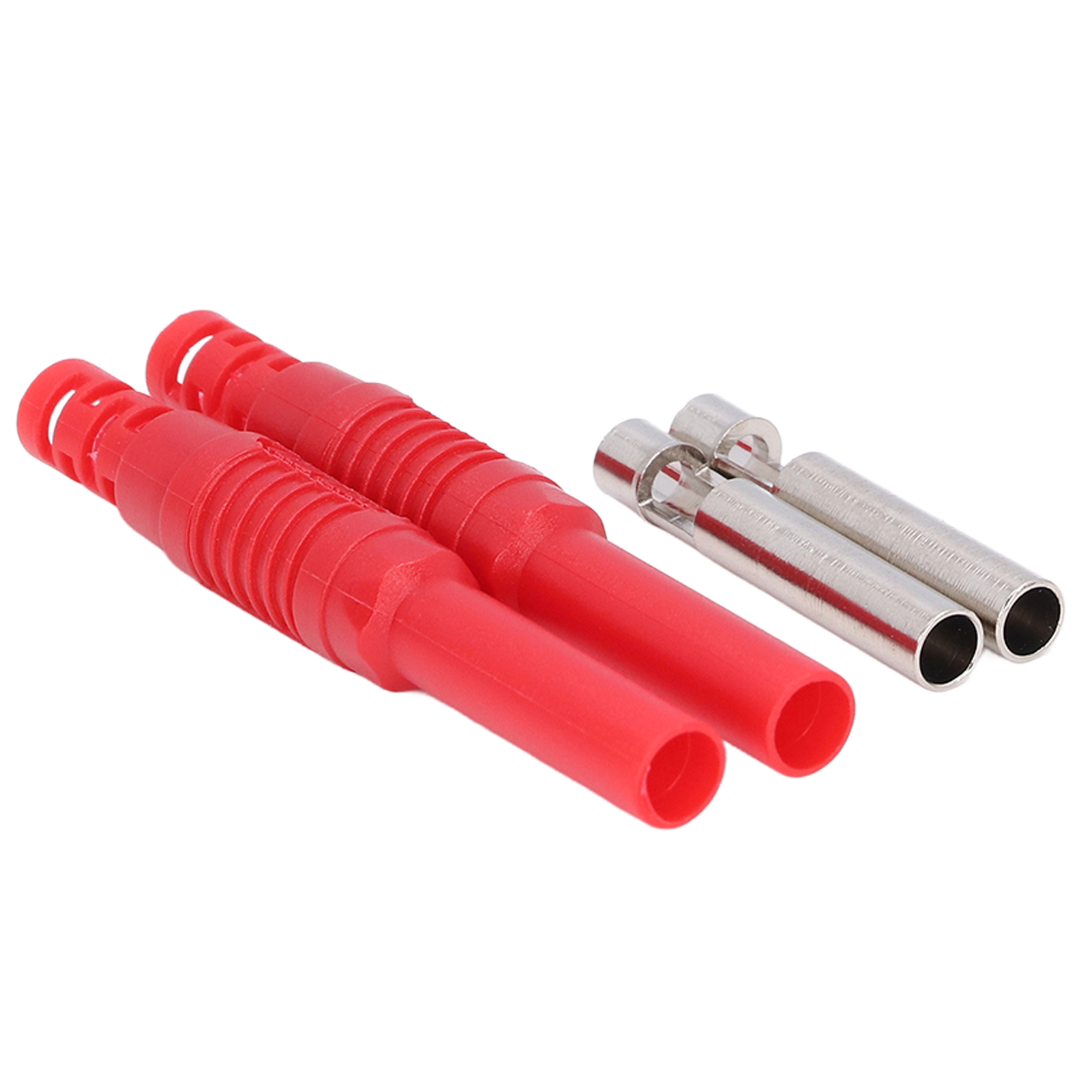 1 Mm² Verlängerungs-prüfkabel (weiblich-weiblich), Kontaktstecker Aus Rotmessing J.70030, Messdraht Mit Steckverbindern, 2er-packung