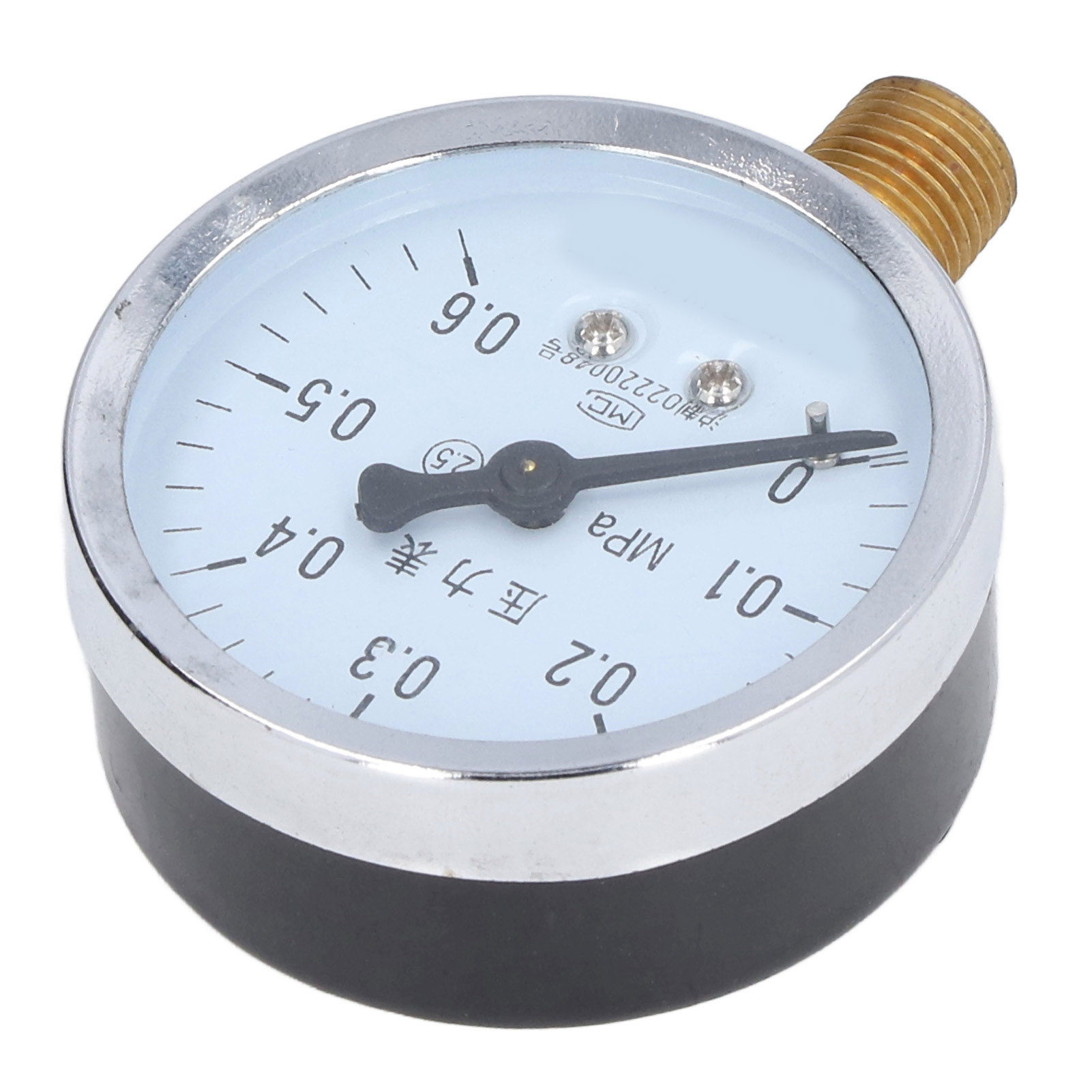 Hochpräzises 1/4-npt-manometer, Übersichtliches Zifferblatt, Gehäuse Aus Gusseisen, Wasserdruckmessgerät Für Die Öl- Und Chemieindustrie
