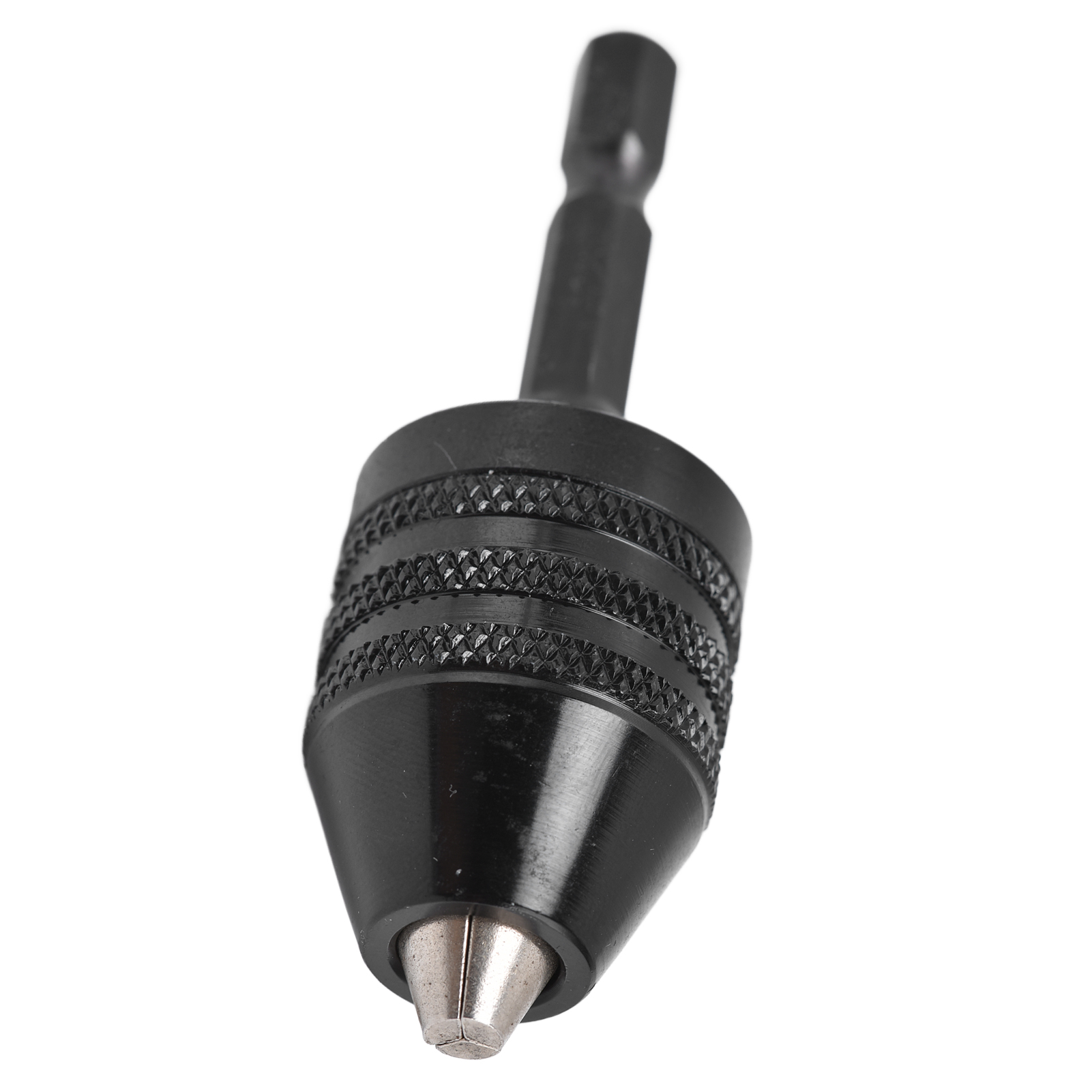 Schnellspannbohrfutter, Schlagschrauber-adapter, 3-backen, 1/4"-sechskantschaft, 0,6–8 Mm, Schwarz