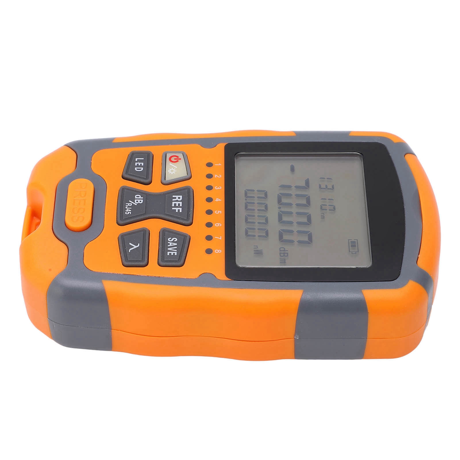 Tragbares Glasfasertestgerät, Optisches Leistungsmultimeter Mit Led-leuchte, Beleuchtetes Netzwerkkabelmessgerät