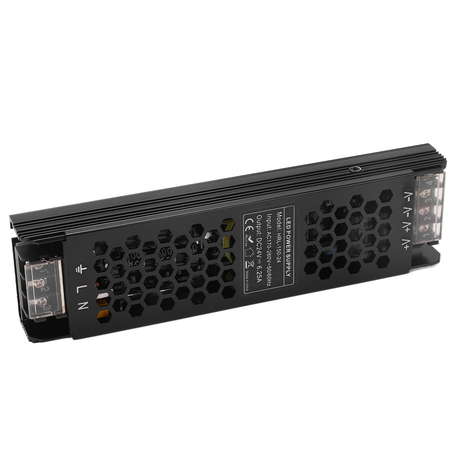 Ultraflaches 150w Led-netzteil, Konstantspannung 24v Dc, Effizienter Kühlwandler, Ac170-260v Eingang, Lichttreiber Für Beleuchtung, Niedriges Profil.