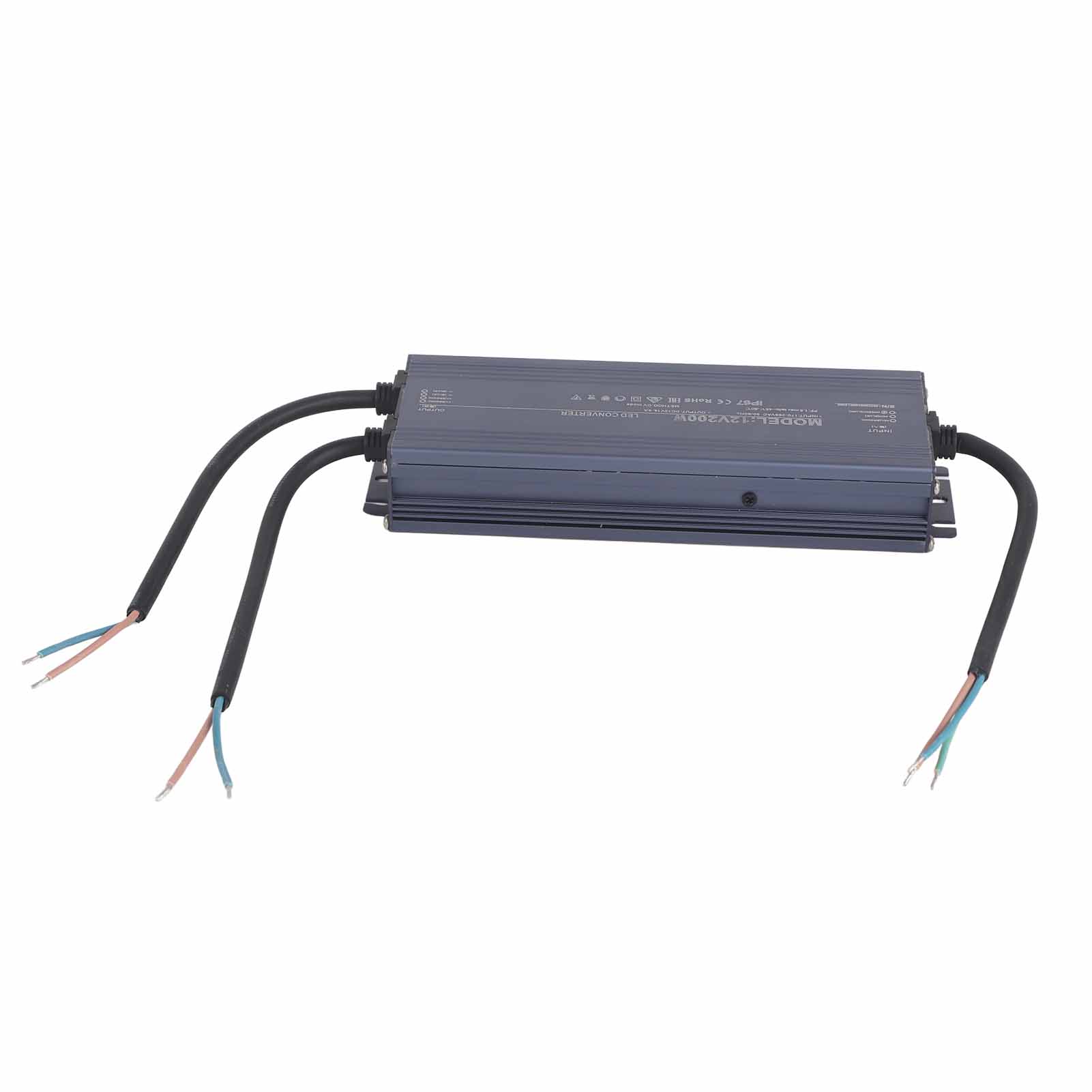 Ip67 Wasserdichtes 200-w-led-netzteil, 12-v-16,6-a-transformator, Ac170–265-v-treiber Für Led-streifen Und Projektoren Im Außenbereich