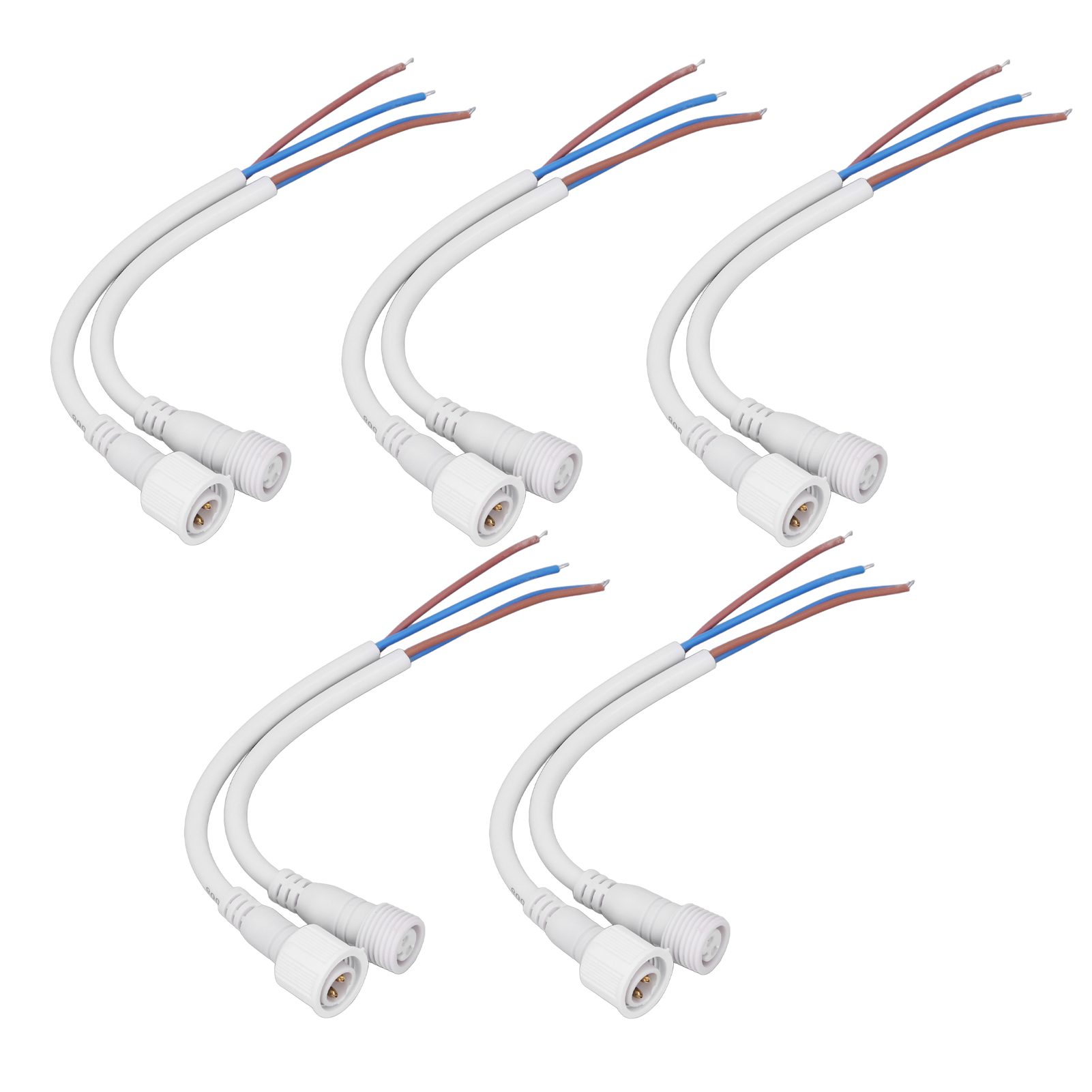 Set Mit 5 Wasserdichten 2-poligen Elektrischen Steckverbindern, Stecker Und Buchse, Schnellanschlusskabel-set Für Auto Und Motorrad