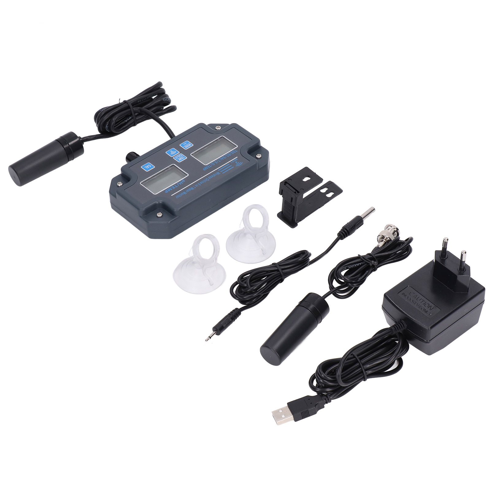 6-in-1 Wlan-wasserqualitätstester: Ph-wert, Tds, Ec, Salzgehalt, Dichte, Temperatur, Online-messung, Eu-stecker 230 V
