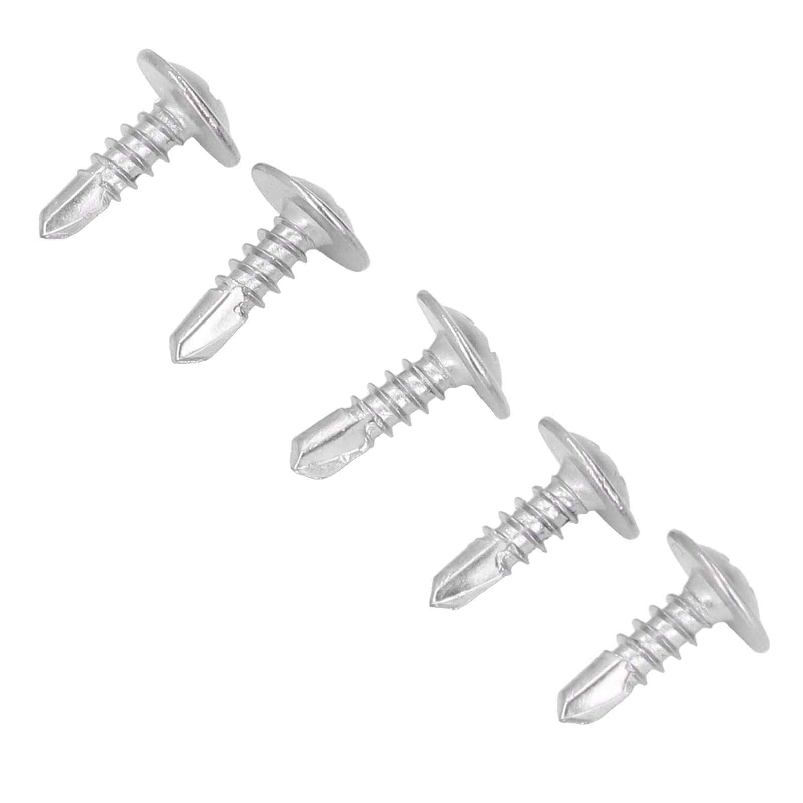 100 Selbstbohrende Holzschrauben Mit Senkkopf Und Unterlegscheibe, Edelstahl, Befestigungszubehör-set, 4,2 X 13 Mm