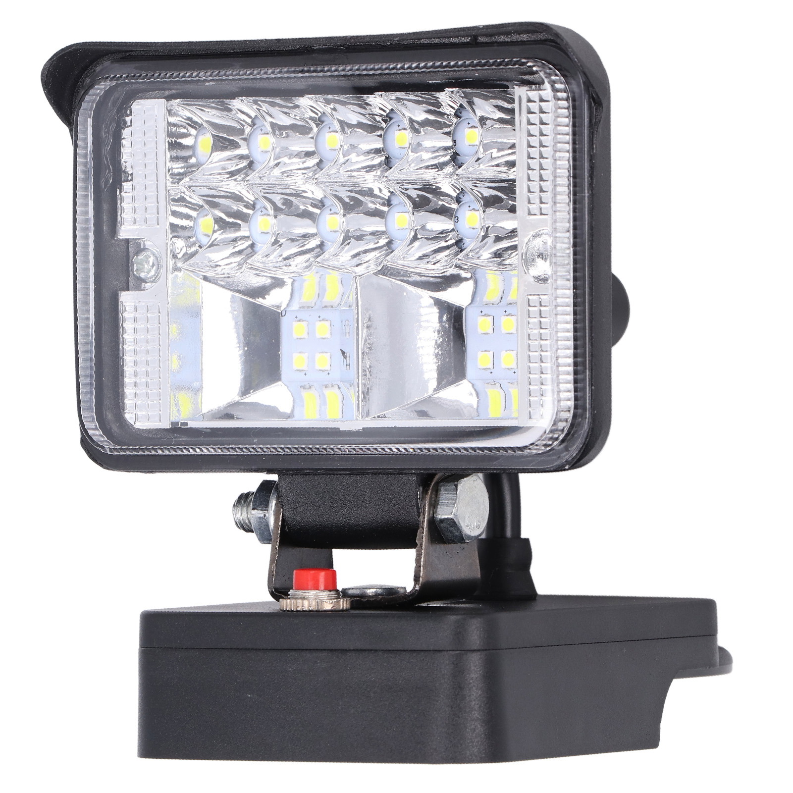 18v Led-baustellenleuchte Mit Abs-lithiumbatterie, Wasserdichter Nachtsichtscheinwerfer, Für Den Innen- Und Außenbereich, Leistungsstarke 360°-beleuchtung.