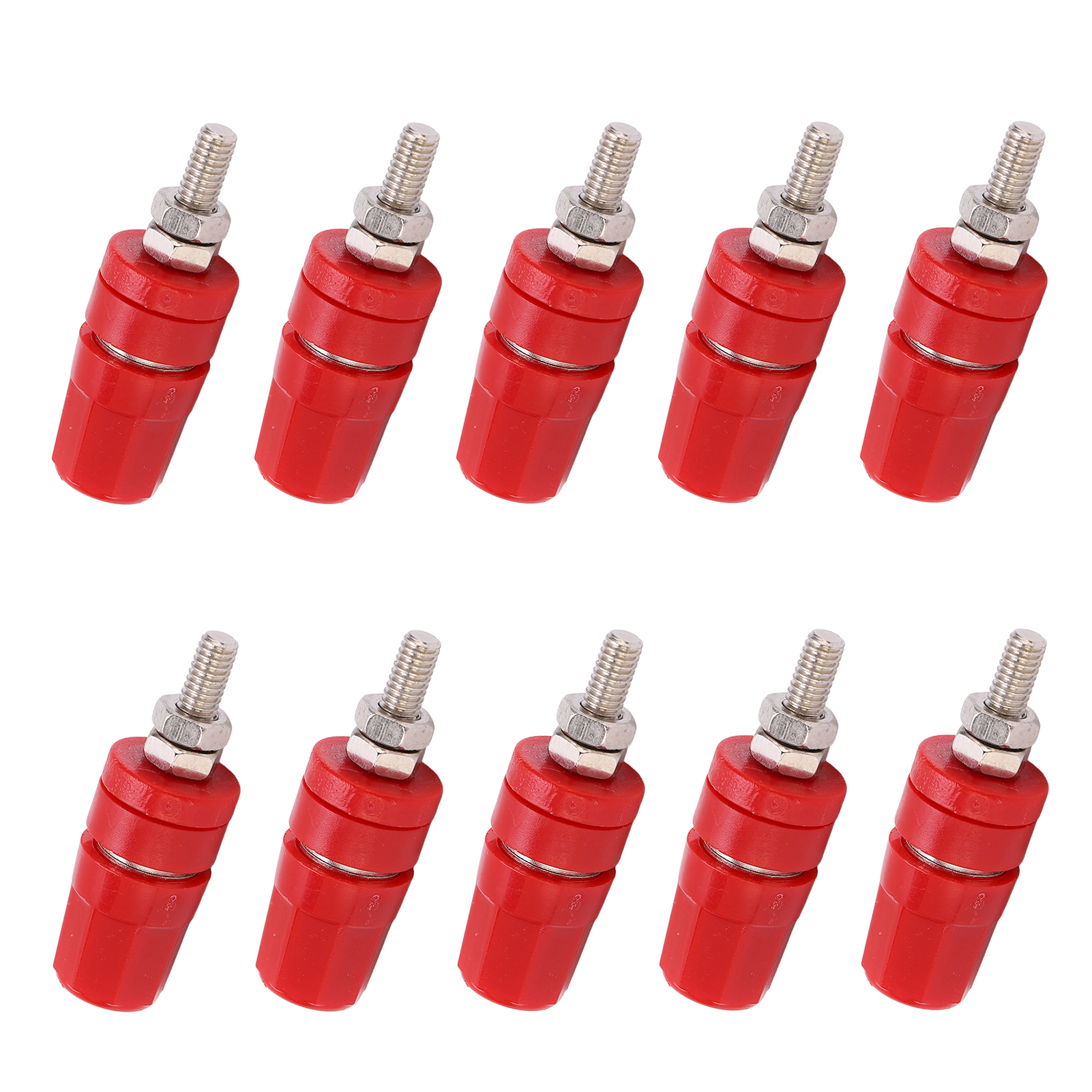 4-mm-bananenstecker, 24er-packung, 24-a-klemmanschluss Für Lautsprecher/verstärker, Roter Klinkenstecker