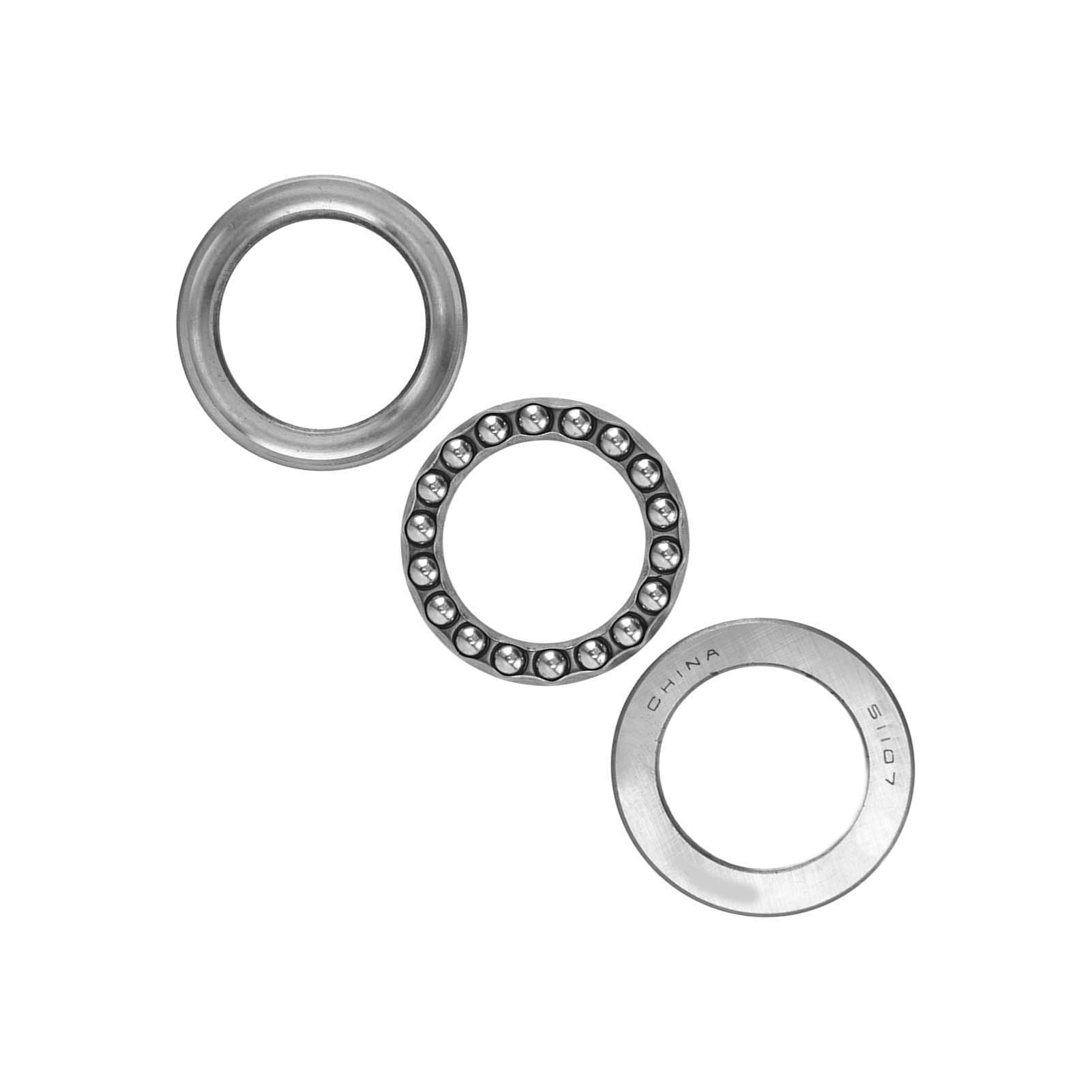 Axialkugellager 51107, 5 Stück, Flachlager Aus Stahl, Axial Belastbar, Besonders Leichte Ausführung, Industriezubehör