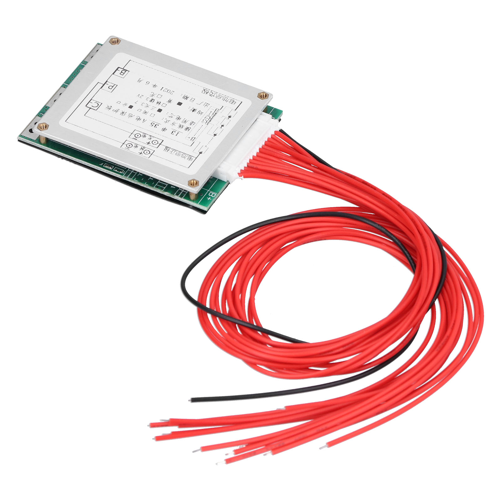 Konvolut Von 13x 48v 35a Bms-leiterplatten Für Lithium-ionen-akkus, Balancerschutz Mit Kabel, 13s Lade-/entladepack