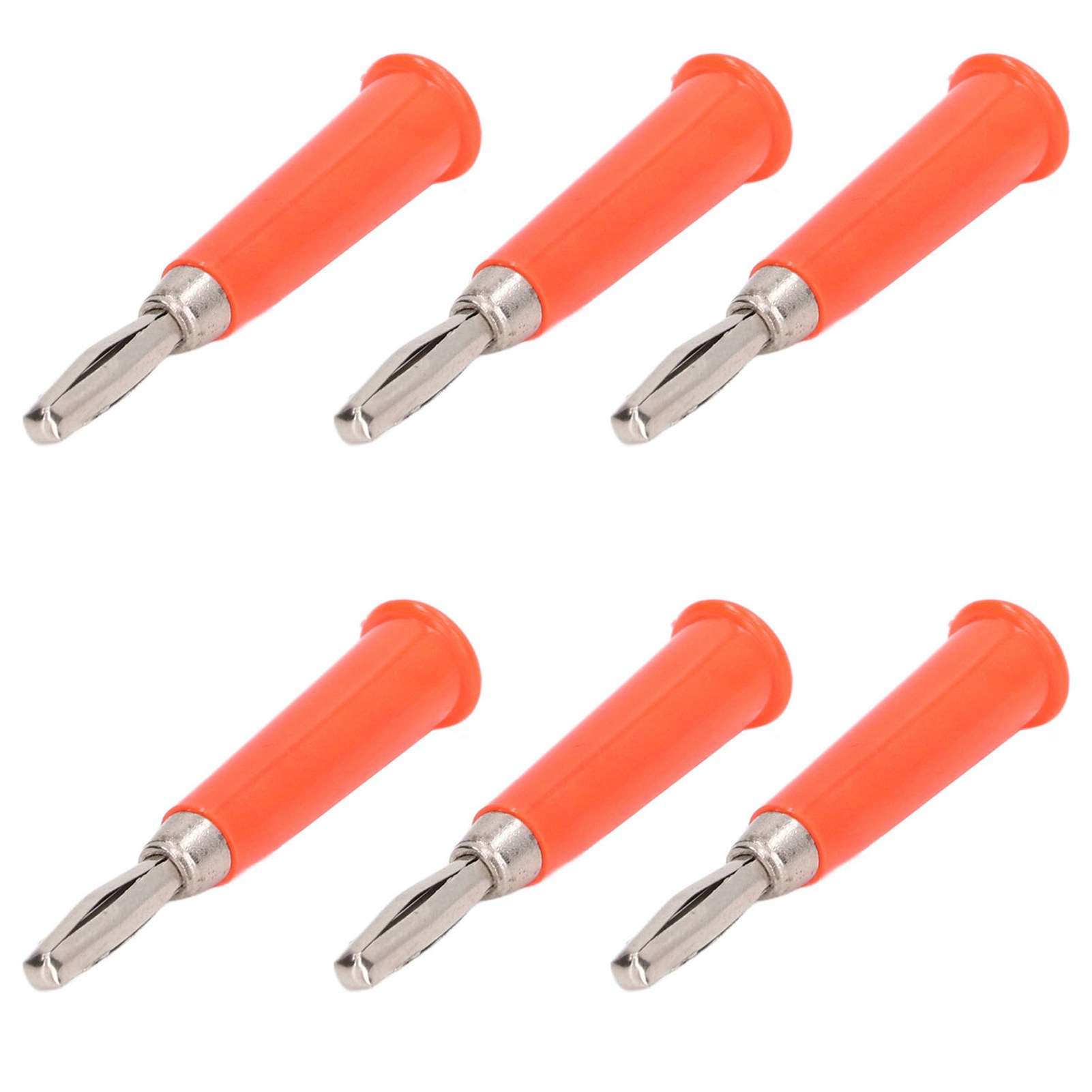 100 Stück 4 Mm Bananenstecker Aus Roter Messing-zink-legierung Und Abs Zum Löten, Stecker