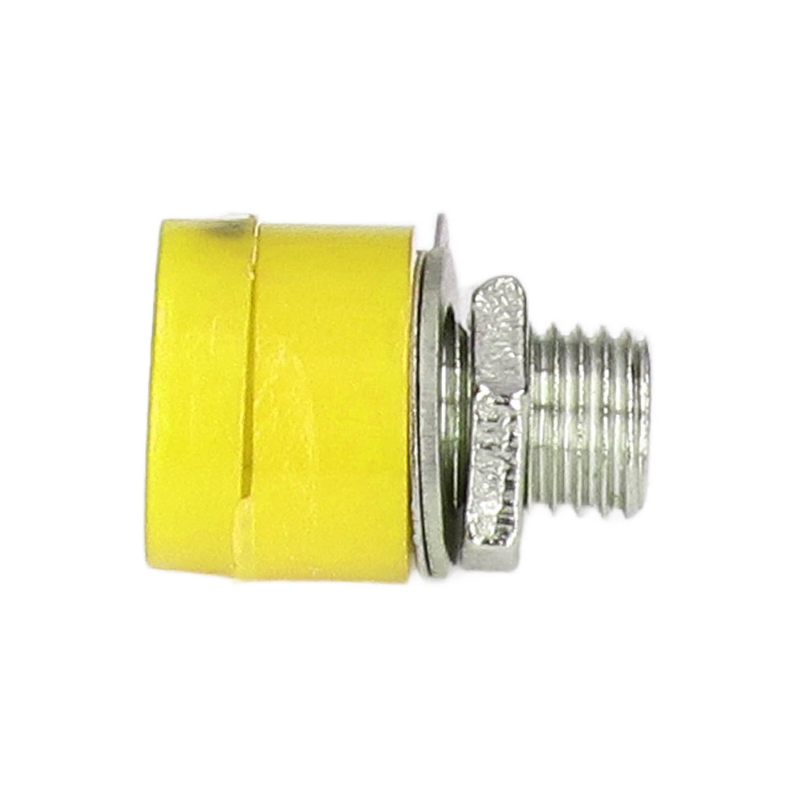 100 Stück 4-mm-bananenstecker-kreuzverbinder, Doppelstecker, Domino, Gelb