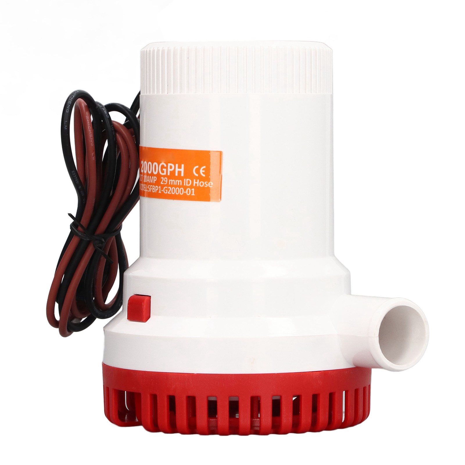 12v 2000gph Marine-tauchbilgepumpe, Leise Elektrische Bootsbilgepumpe, Geräuscharm, Effiziente Entwässerung, Marine-sanitärausrüstung