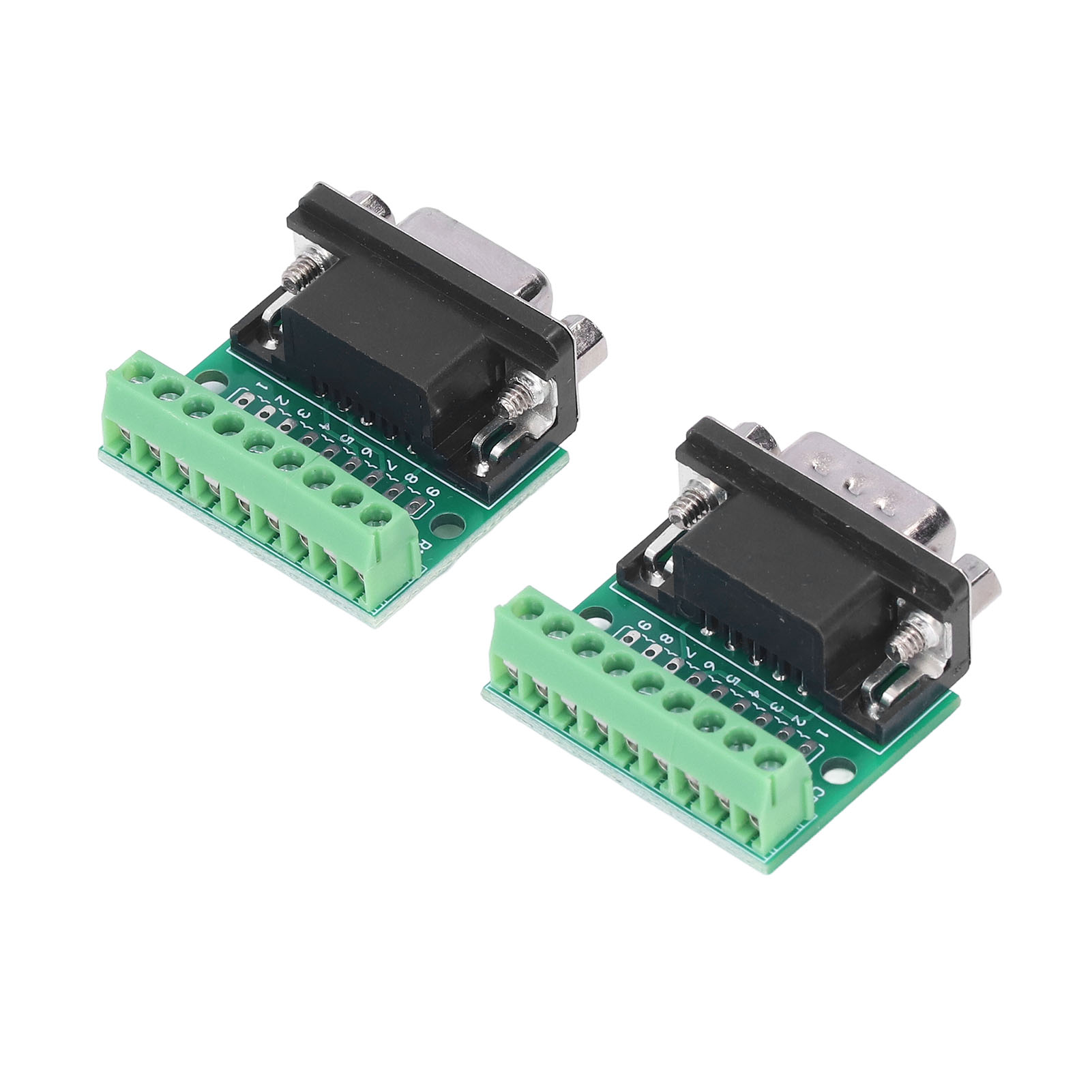 Db9 Stecker-buchse-schraubadapter, 9-poliger 9-loch-konverter, Leiterplatte Für Rs232 Rs485, Industrielle Konvertierungsserie.