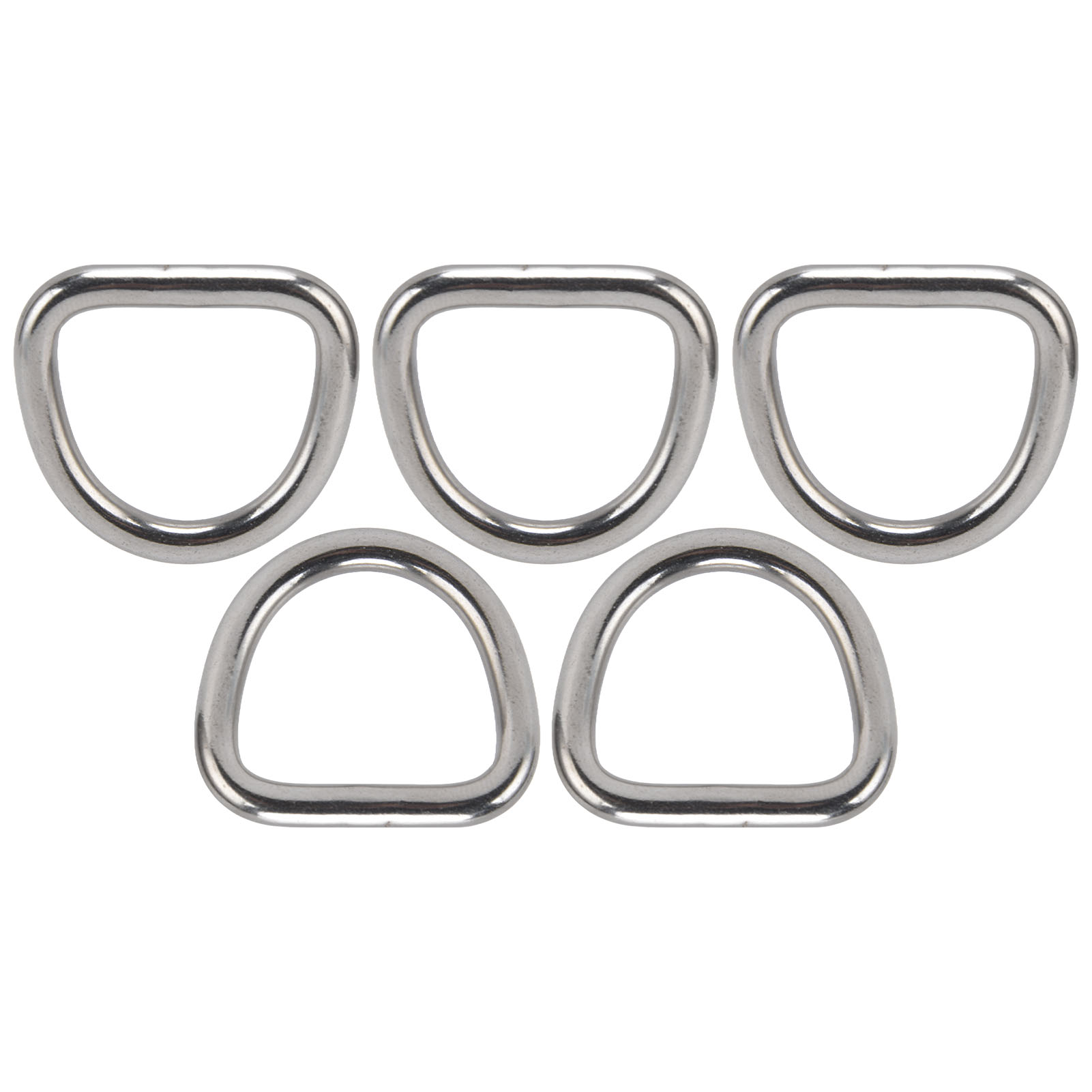Set Mit 5 D-ringen Aus Edelstahl 316, Nahtlose, Halbkreisförmige Öse, Beschlagzubehör 6 X 33 X 30 Mm