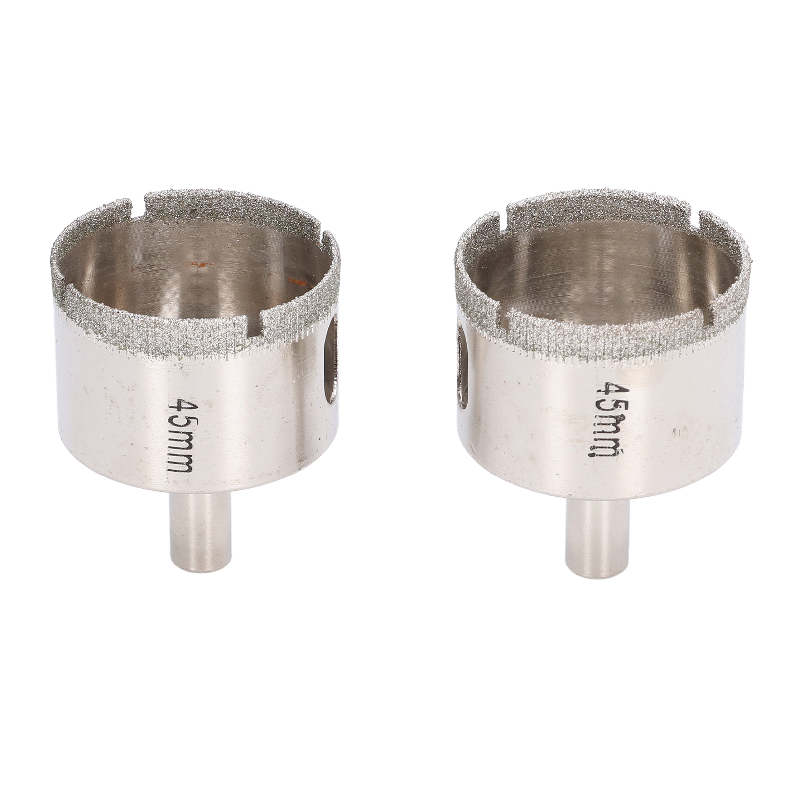 Set Mit 2 Diamant-lochsägen (45 Mm) Zum Bohren Von Glas, Marmor, Keramik Und Fliesen – Kernbohrer