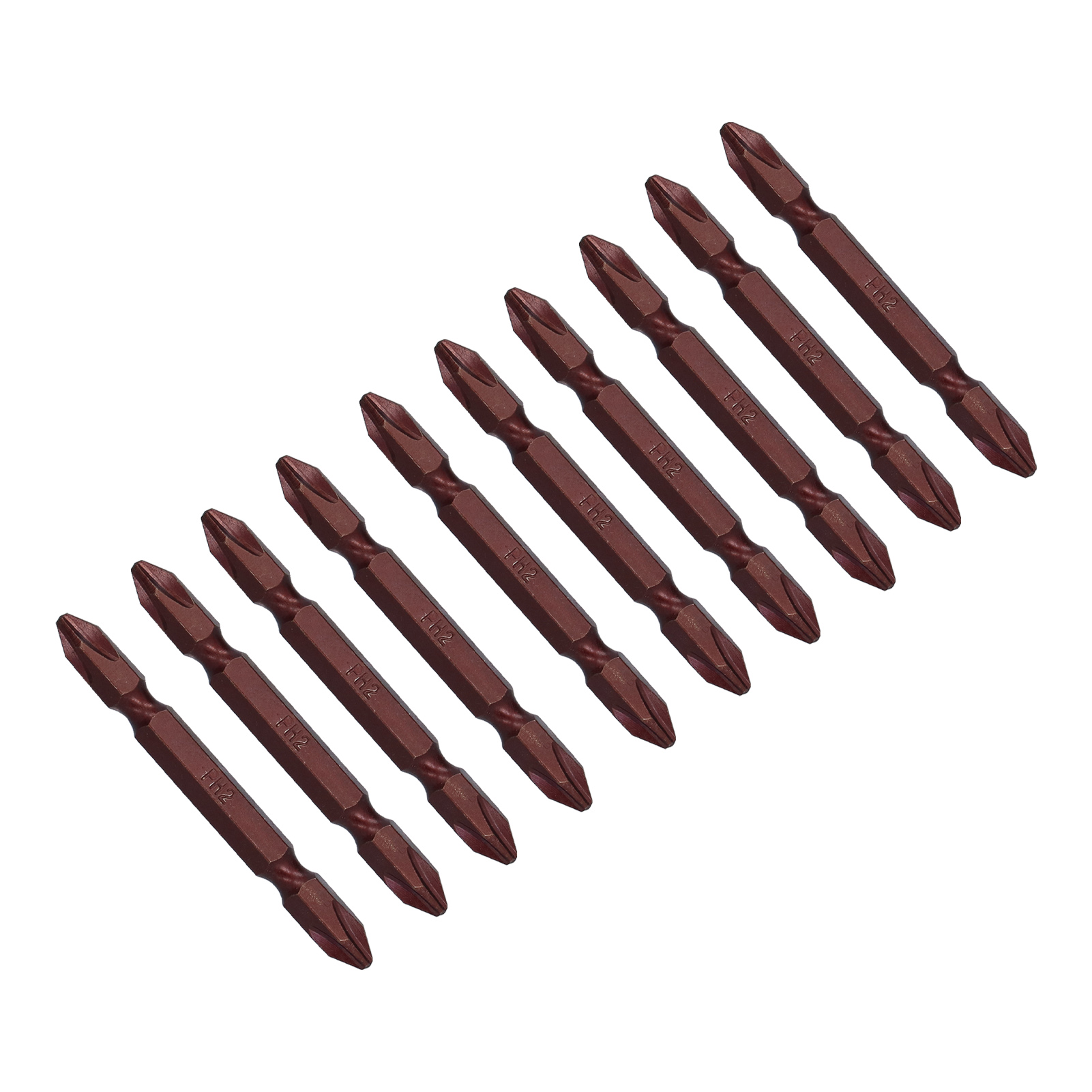 Set Mit 10 Doppelseitigen Magnetischen Phillips-schraubendreherbits, 1/4-zoll-sechskantschaft, Ph2-kopf, Für Präzises Und Schnelles Anziehen Von Schrauben.