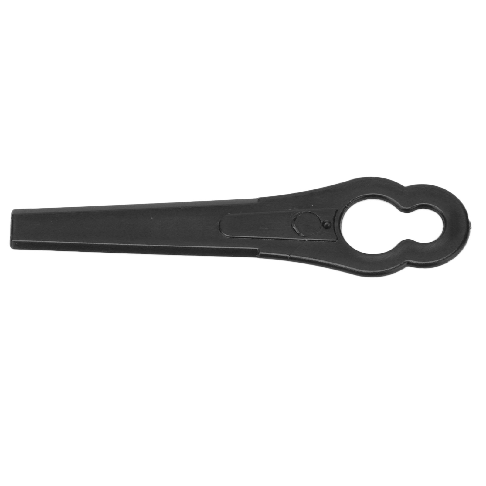 80-mm-ersatzmesser Aus Kunststoff Für Rasentrimmer, Freischneider Und Gartenmäher, 100 Stück, 11 X 7 Mm Loch, Schwarz