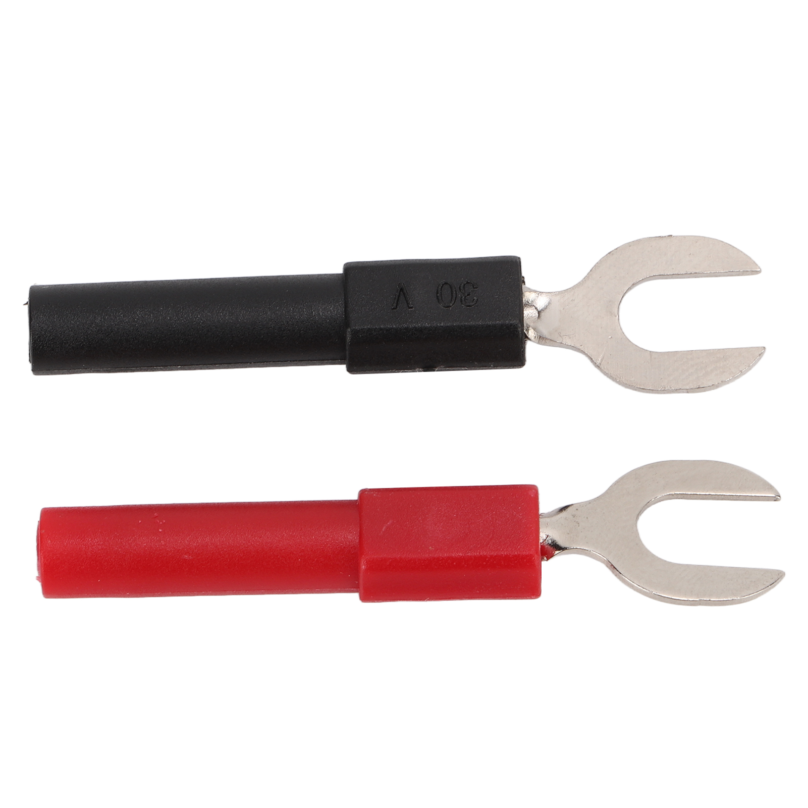 10-teiliges Set Elektrischer Steckverbinder, Gabelförmig, Pvc/messing, 6-mm-y-buchse, 4-mm-bananenstecker, U-förmig, Max. 10 A
