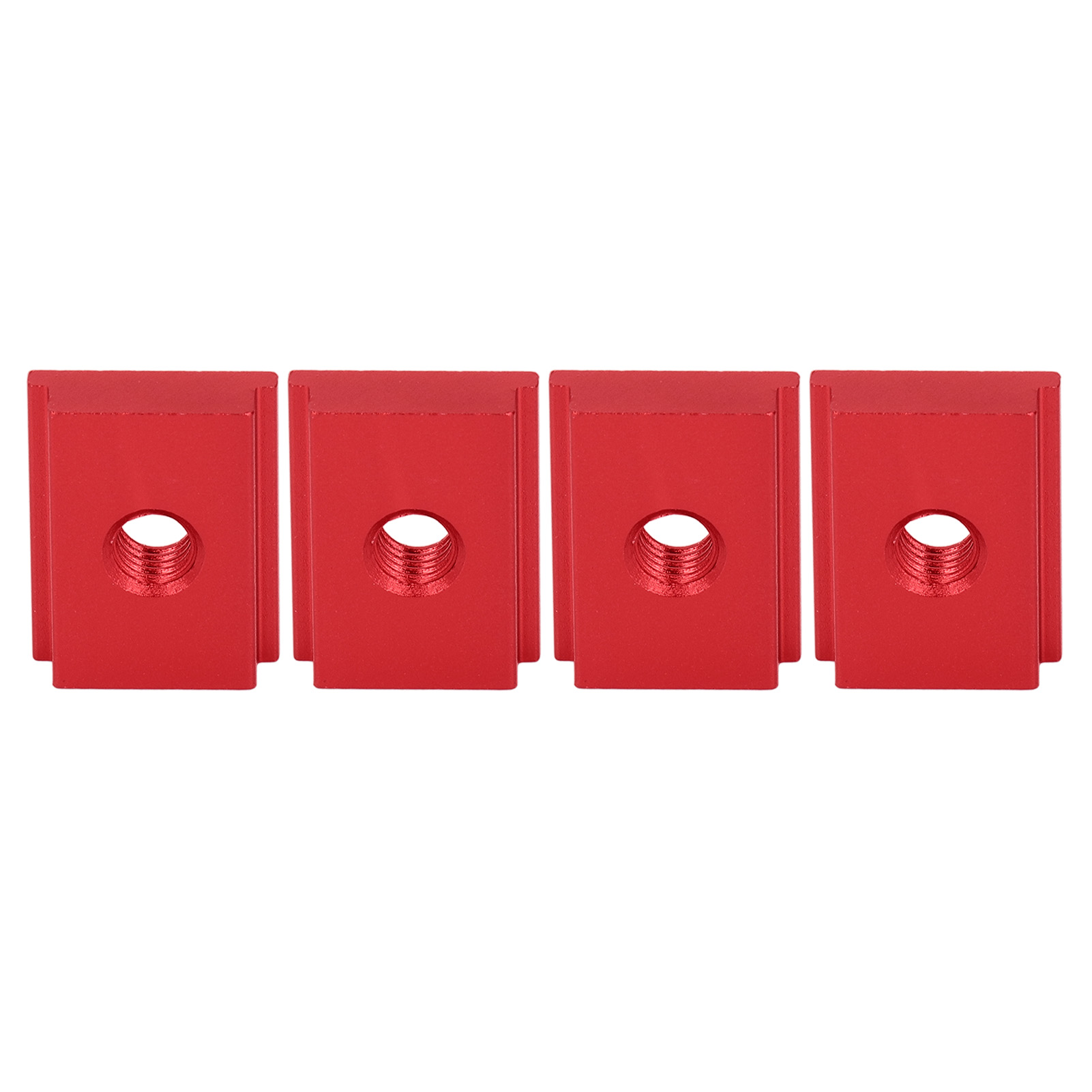 Satz Mit 4 M8-t-nut-gleitmuttern, 30-mm-nut, Aluminium, Linearteile Für Die Holzbearbeitung, Rot