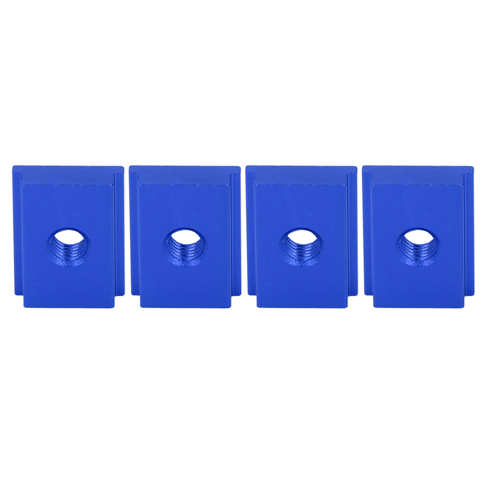 T-förmige Gleitmuttern, M8-serie, 4er-pack, Aluminium, Linearteile Für Holzverbindungen, Blau