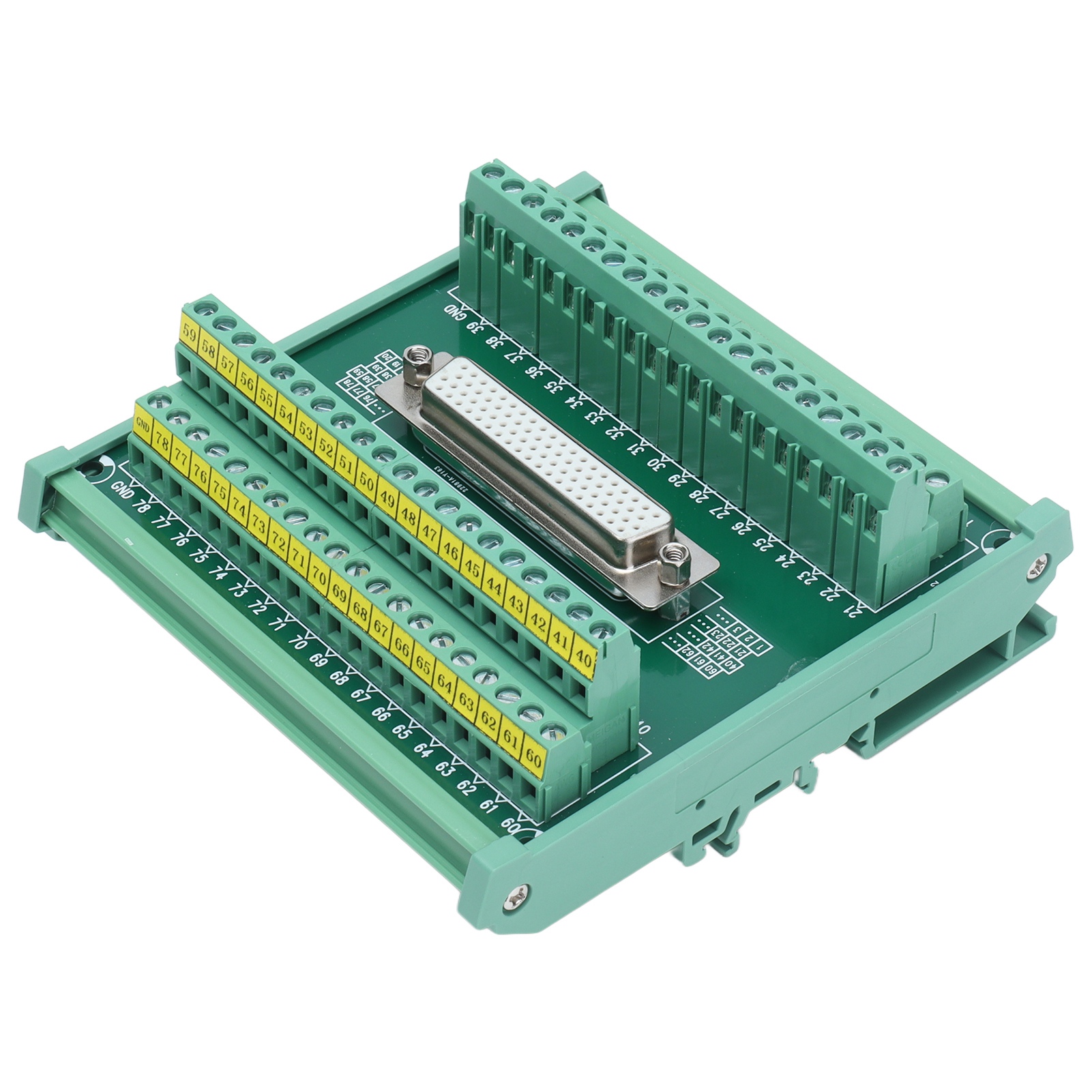 Db78-m7 Weiblicher Stecker, Verteileradaptermodul Für 14-26awg Drähte, Schraubklemmenblock, Dc 60v, Kompaktes Gehäuse, Zuverlässige Elektrische Verbindung, Verdrahtungssatz.