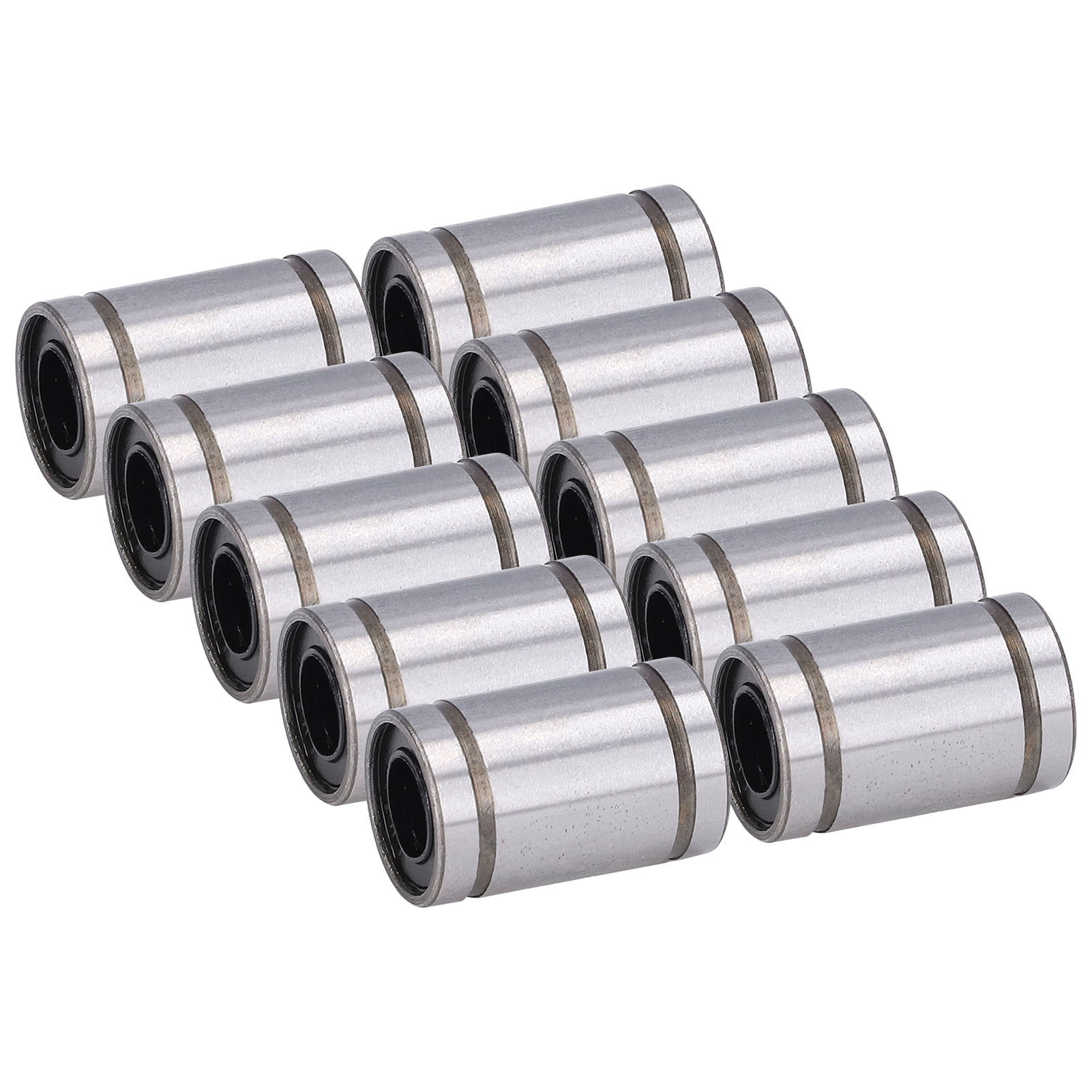 Konvolut Von 10 Lm6uu Linearführungen, Zylinder Für Optische Achsen, Gleitlager, Ersatzteil, 6 Mm Bohrung, 12 Mm Außendurchmesser