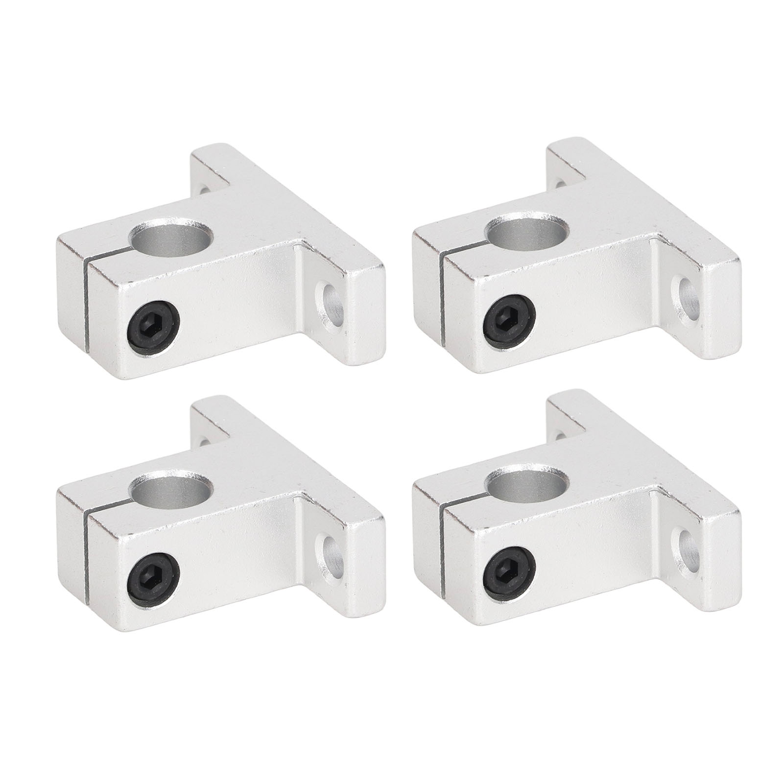 Satz Mit 4 Aluminium-montagehalterungen Für Sk10 Linearführungsstange, 10-mm-achse, Präzisions-schienenhalterung