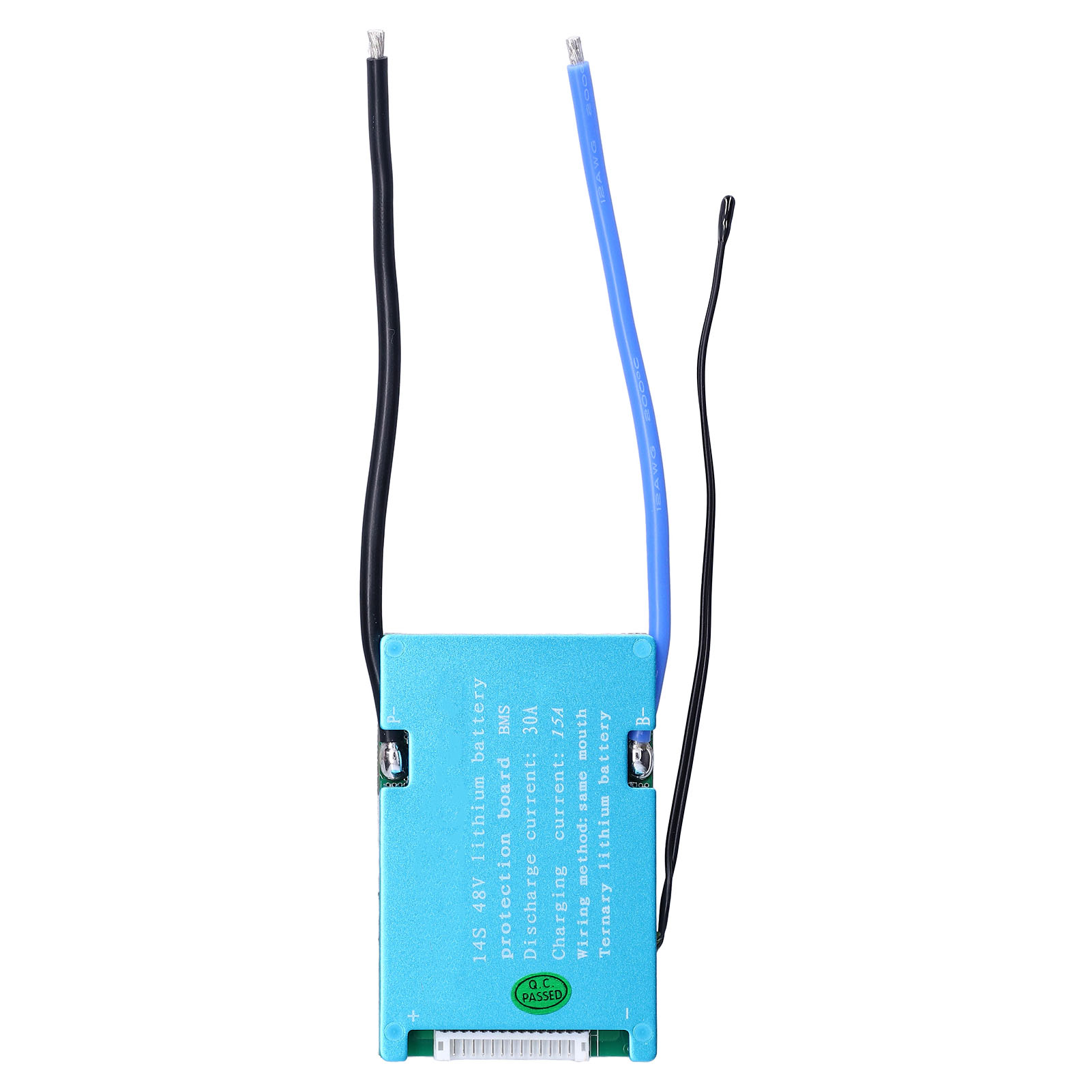 14s 48v Lithium-batterieschutzplatte Mit Ternärem Bms, Balancer-lademodul Mit Kabel, 30a Entladestrom, 15a Ladestrom