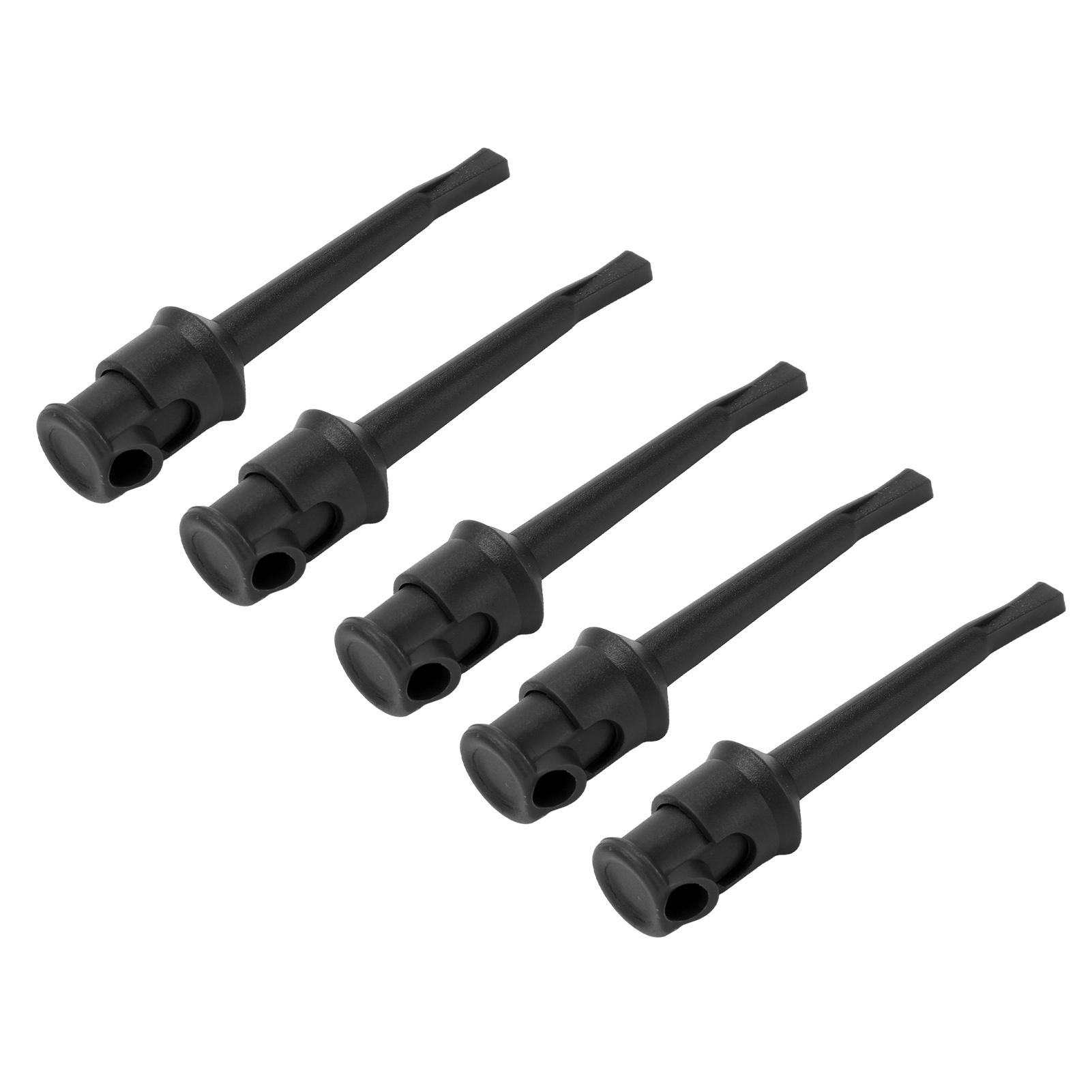 10 J.30007 Prüfklemmen Für Multimeter, Löthakenklemmen, Elektronische Spannungs- Und Schaltungsprüfung, 10er-pack, Schwarz