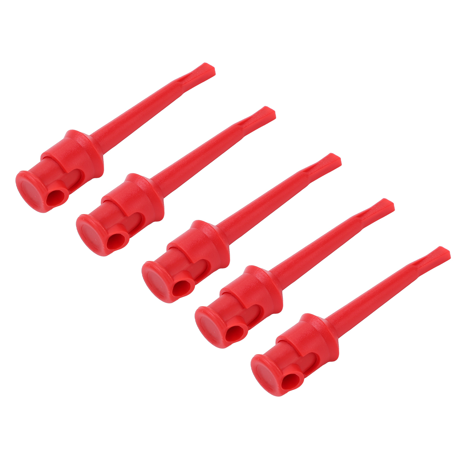 Packung Mit 10 Krokodilklemmen J.30007 Für Multimeter, Elektronikprüfung, Spannungsmessung, Schaltungen, Rot