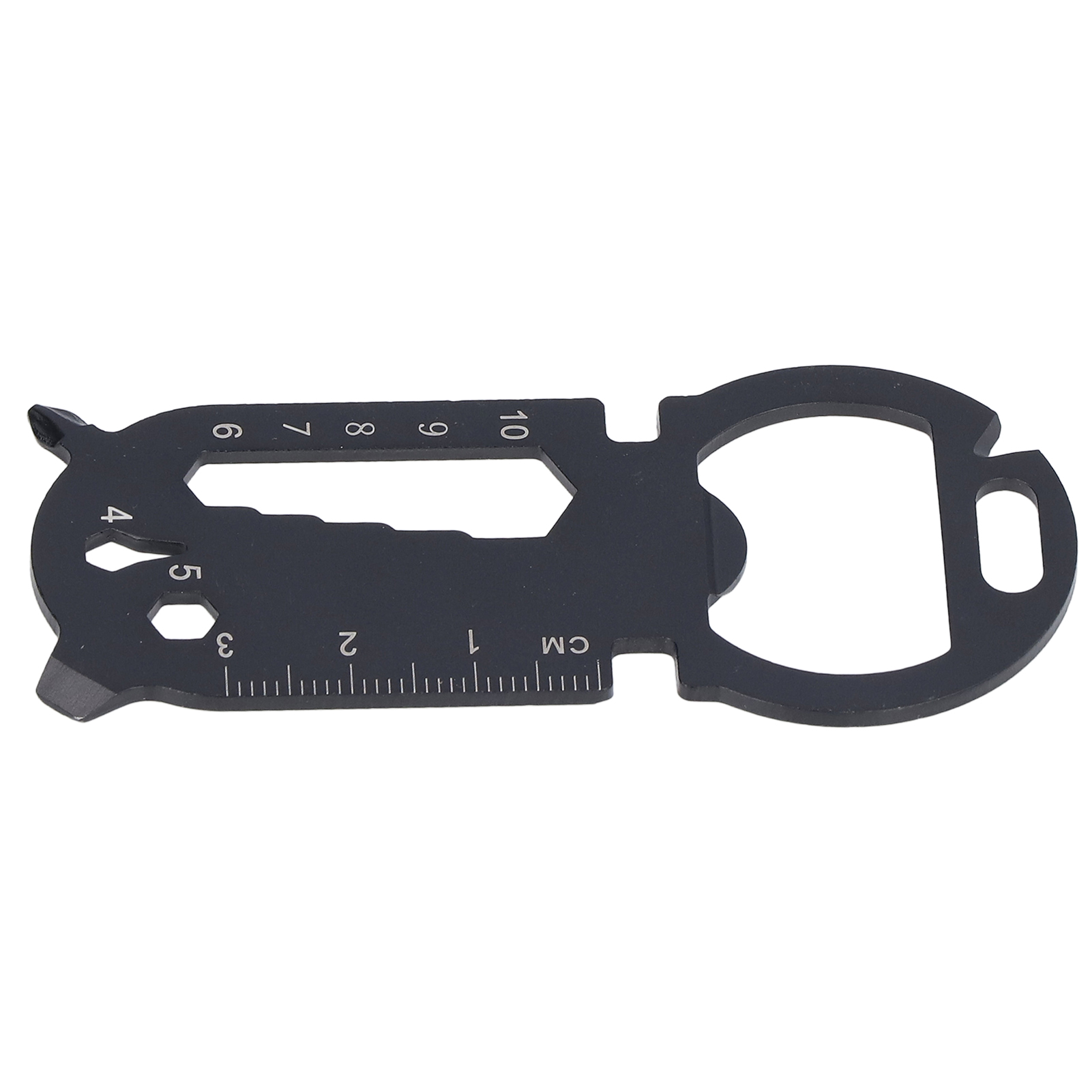 Multitool Aus Edelstahl Mit Karte, Flaschenöffner, Schraubendreher, Messer, Schraubenschlüssel Und Lineal Für Outdoor-aktivitäten
