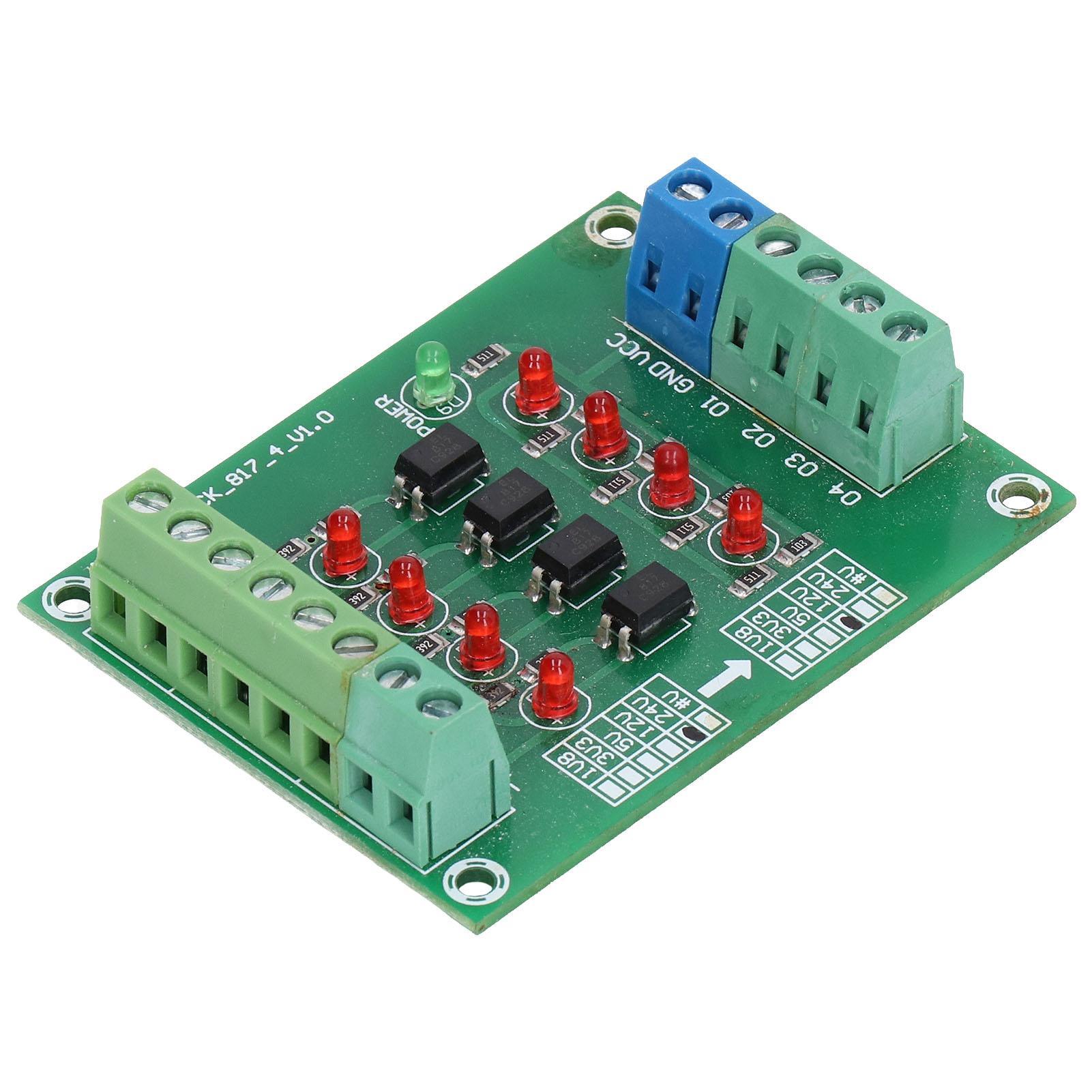 24v Auf 5v Spannungswandler Für Sps, 4-kanal Optokopplerisoliertes Modul, Sps-pegelwandlerplatine, Robuste Industrielle Schnittstelle.