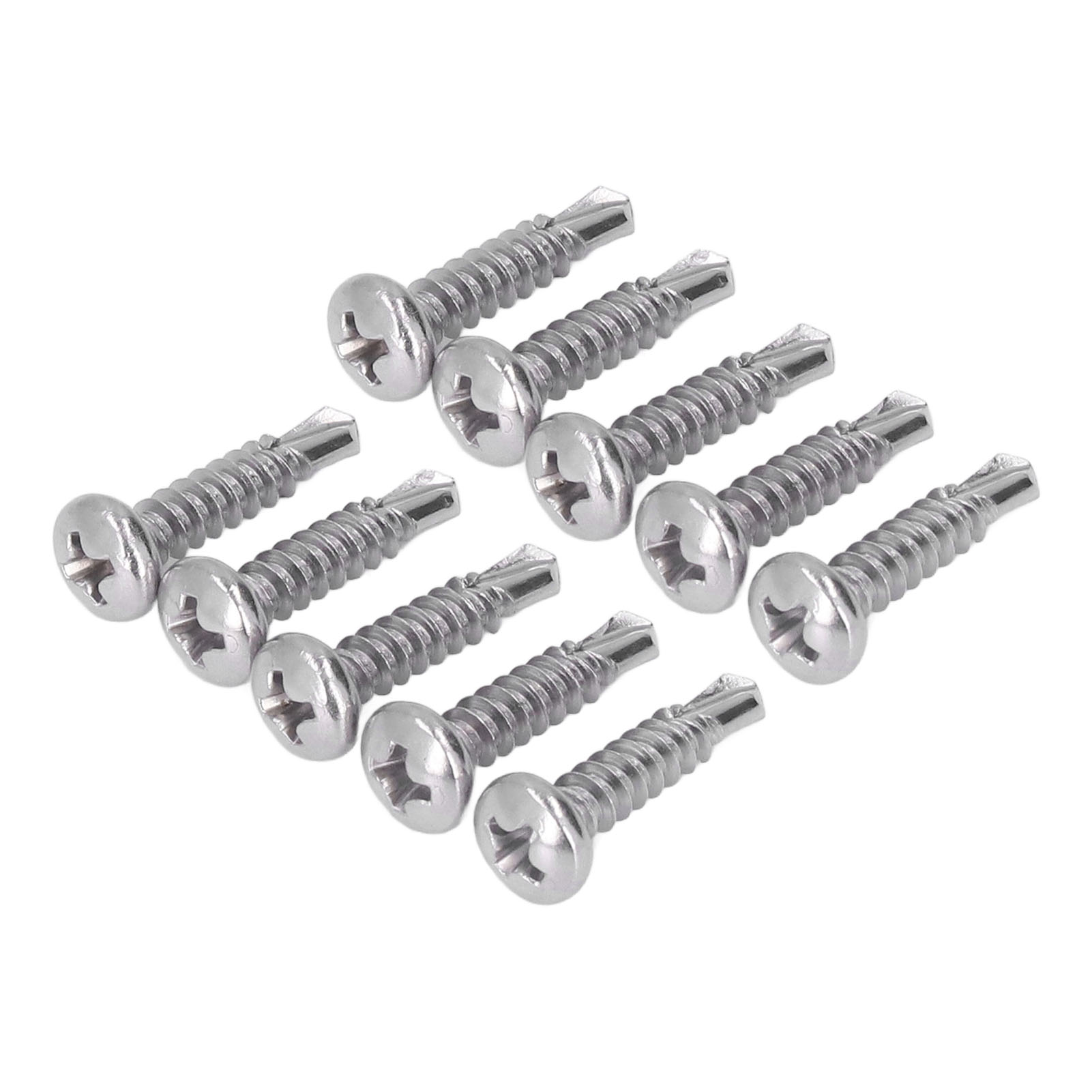 Selbstbohrende Holzschrauben Mit Senkkopf M4,2x19, Packung Mit 200 Stück Aus Edelstahl 410, Ideal Zum Befestigen Und Montieren Von Möbeln.