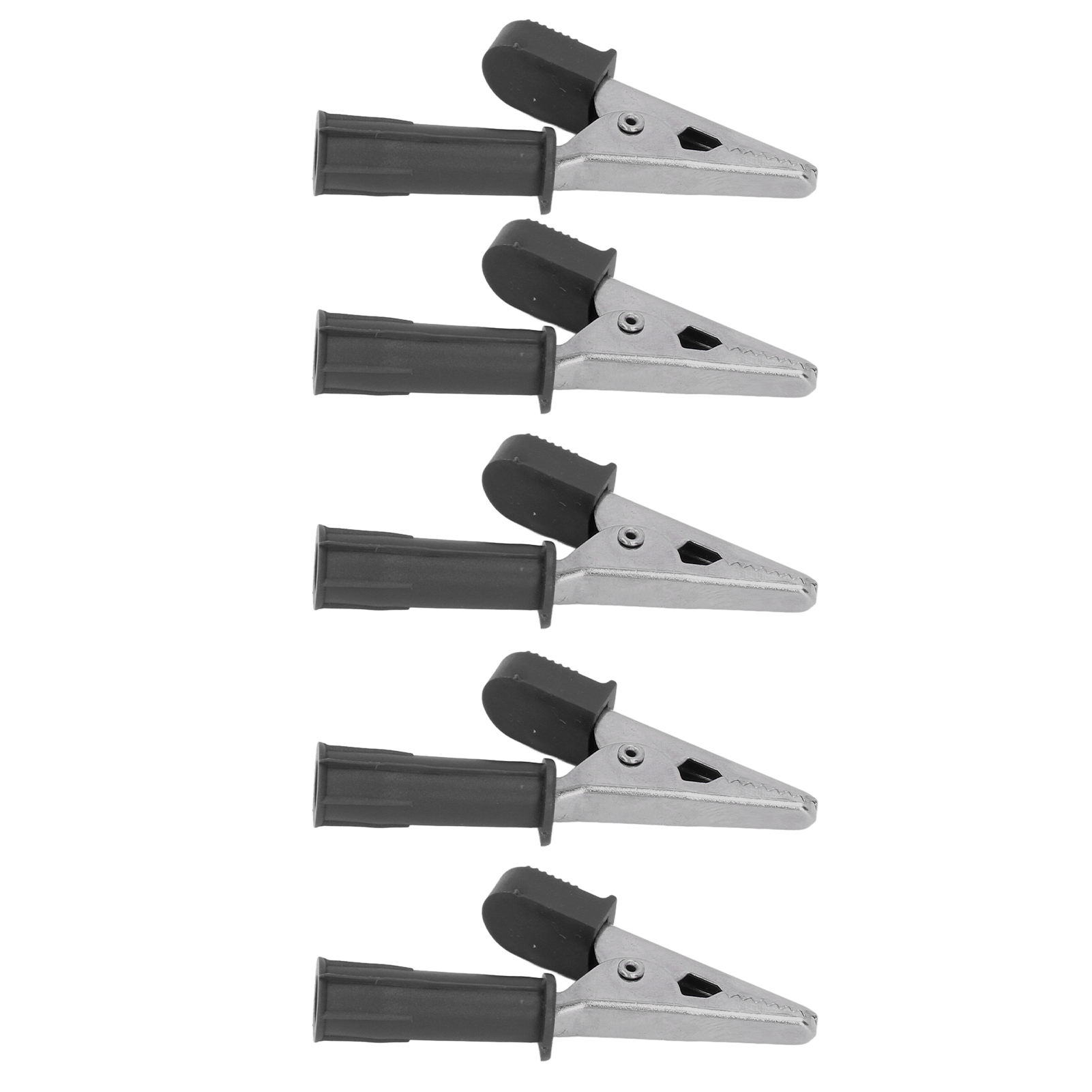 10 Isolierte Krokodilklemmen Aus Messing Mit 4-mm-buchse, 10-mm-öffnung, 20 A, J.60046 Schwarz – 10er-packung Verbindungsprüfer