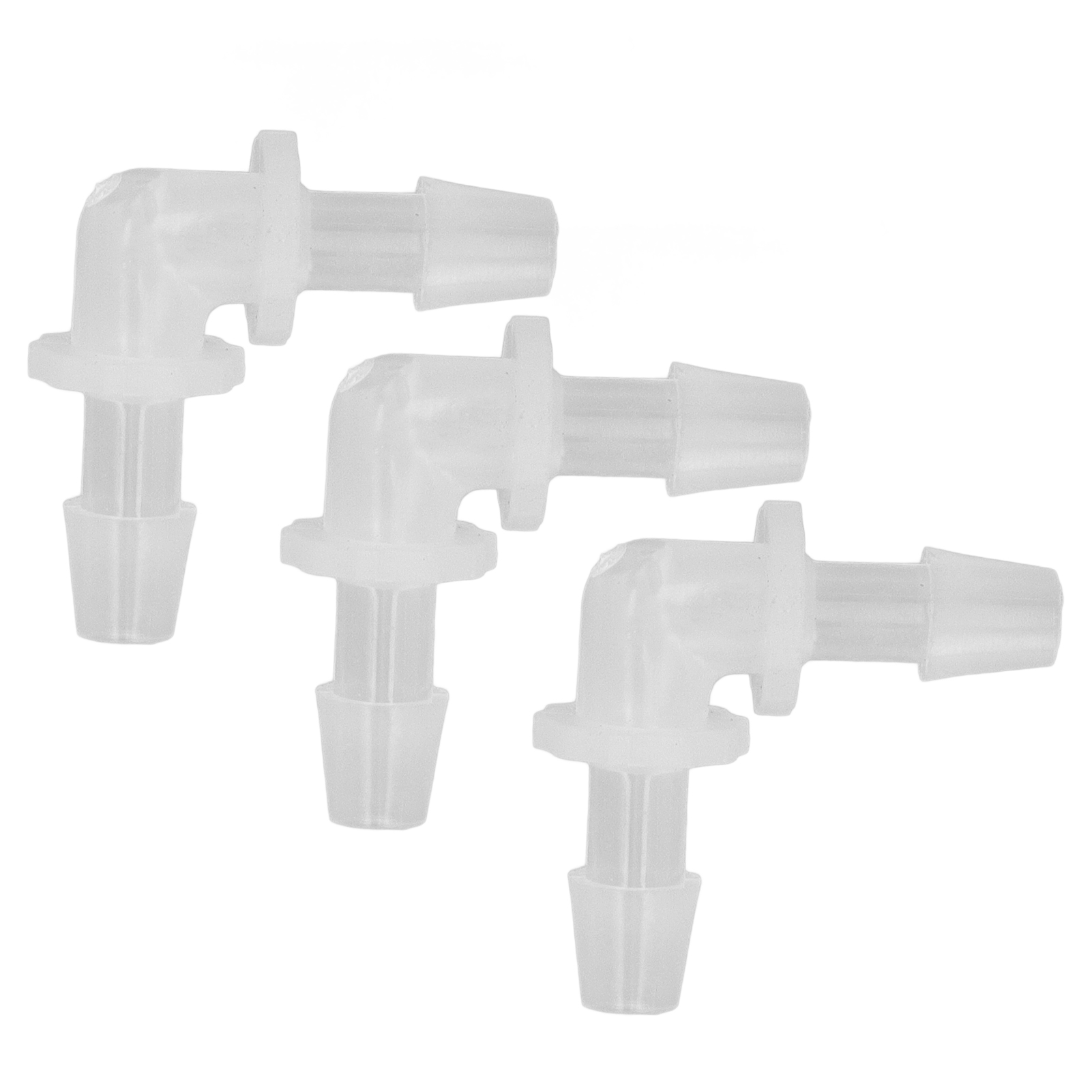 90°-winkelverbinder Mit Widerhaken, 5,6 Mm, Kunststoff, 12 Stück, Gleicher Anschlussadapter Für Schläuche, Widerhakenverbinder Für Bewässerungsanlagen