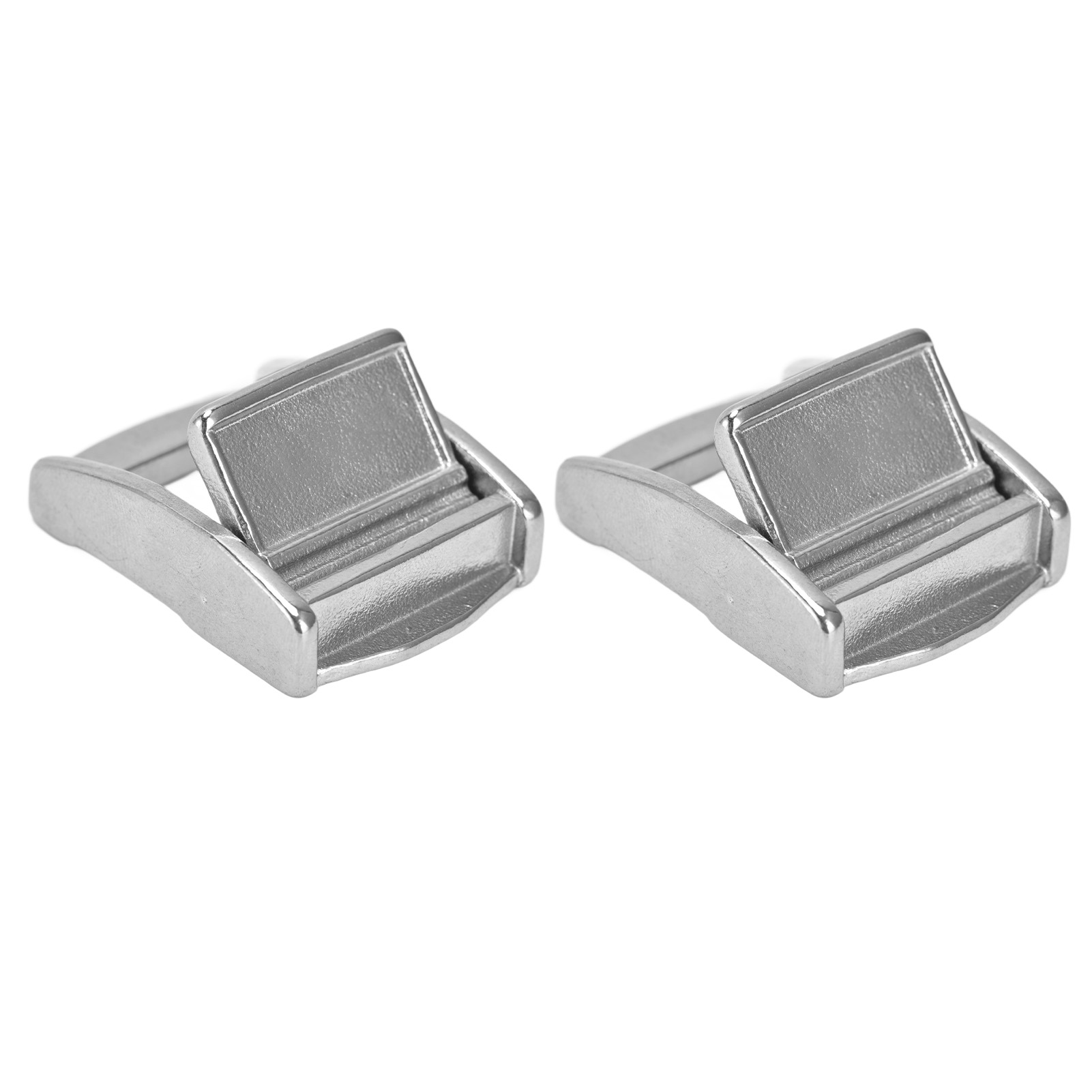 Set Aus 2 Spannschnallen Aus Edelstahl 316, Leichter Federverschluss, 27-mm-bandspanner