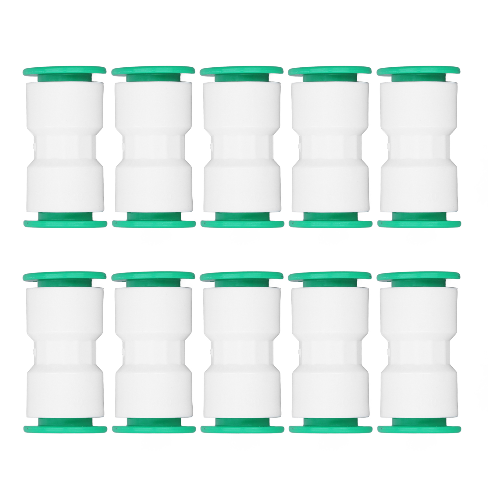 Schnellkupplungs-schlauchset (20 Mm), 10 Stück, Steckverbinder Für Wasserfilter, Gerades Verbindungsstück, Sanitärzubehör