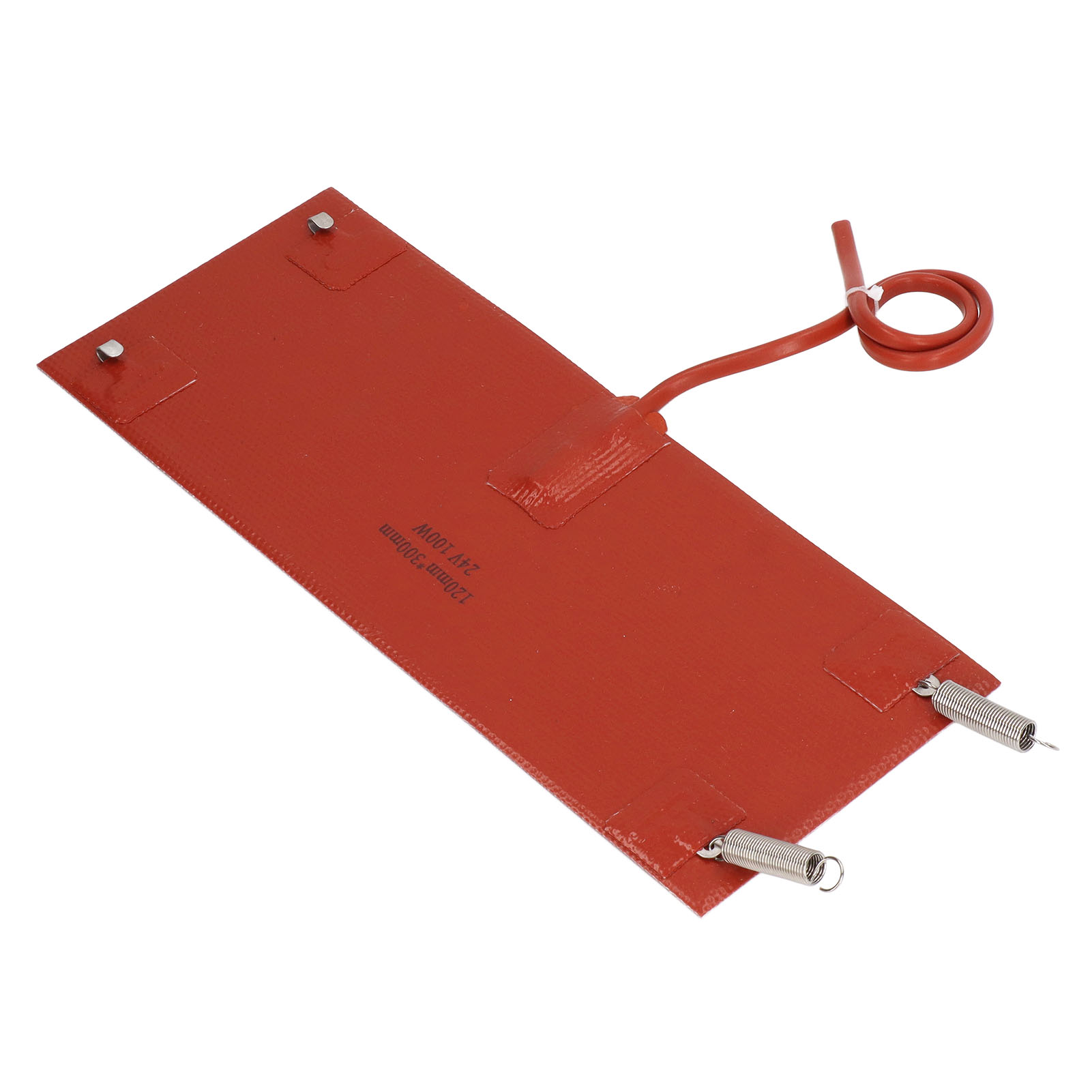 300 X 120 Mm, 100 W, Wasserdichte 24-v-silikon-autoheizmatte, Dc24v-fahrzeugwasserheizungsmatte
