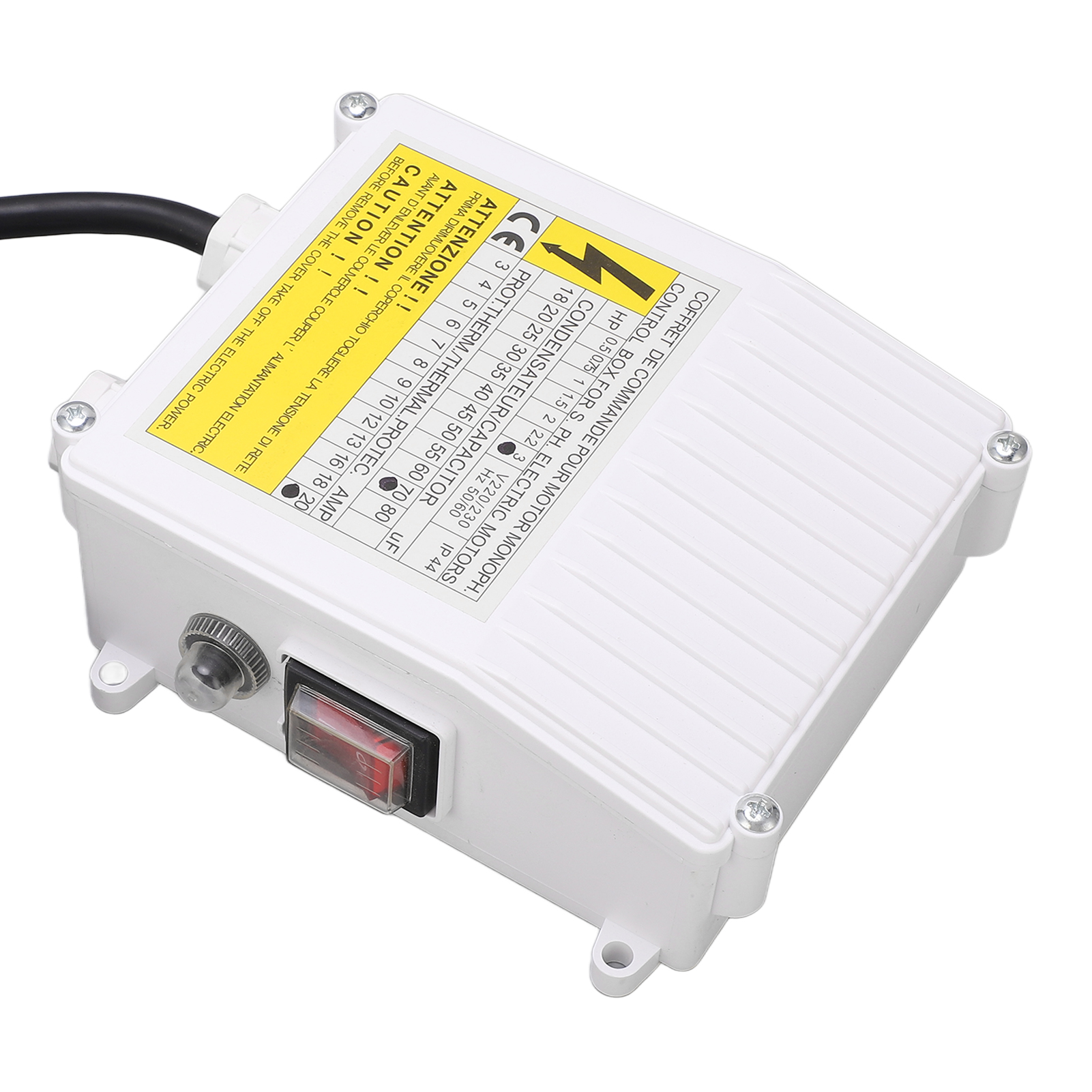 Steuerkasten Für 3,0 Ps 2,2 Kw 70µf 20 A Tauchpumpe – 220 V Eu-stecker Haushaltsregler, Automatischer Schalter Für Tiefbrunnen, Wasserstandsregler.