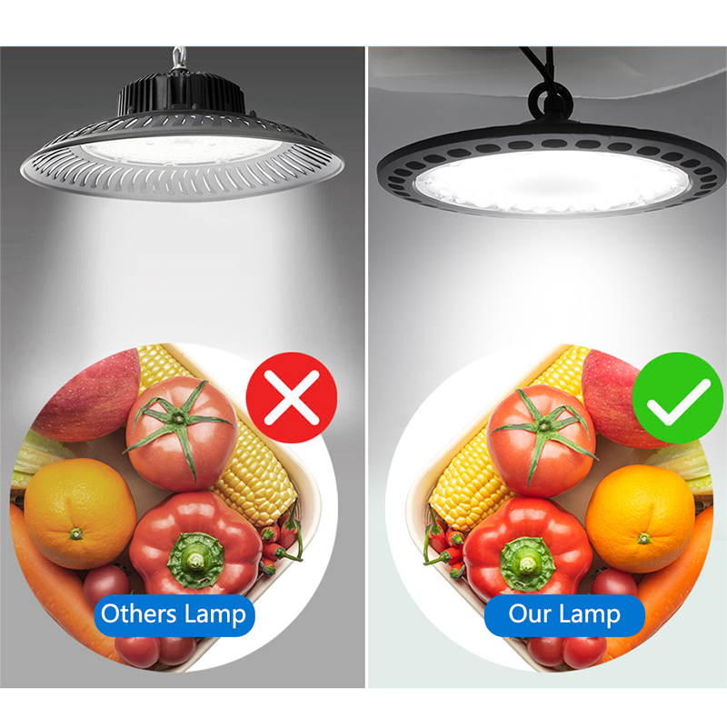 Ufo 100w 6500k Industrielampe, Hocheffiziente Led-lampe Für Werkstatt, Fassadenbeleuchtung Cri≥80, Eu-stecker, Geringer Verbrauch, Professioneller Einsatz.
