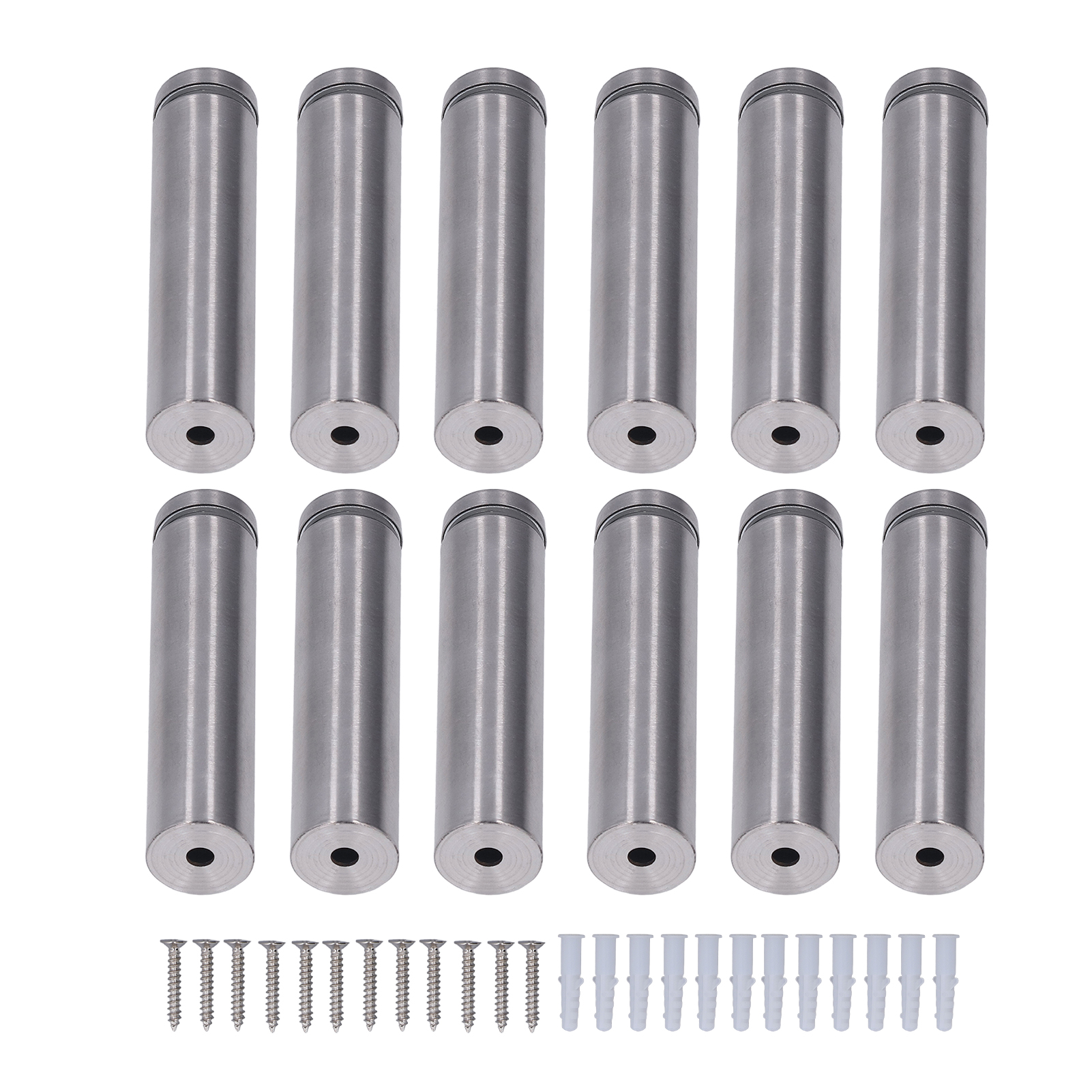 12 Edelstahl-befestigungsschrauben 19x80mm Für Acrylrahmen, Befestigungsset Für Werbetafeln