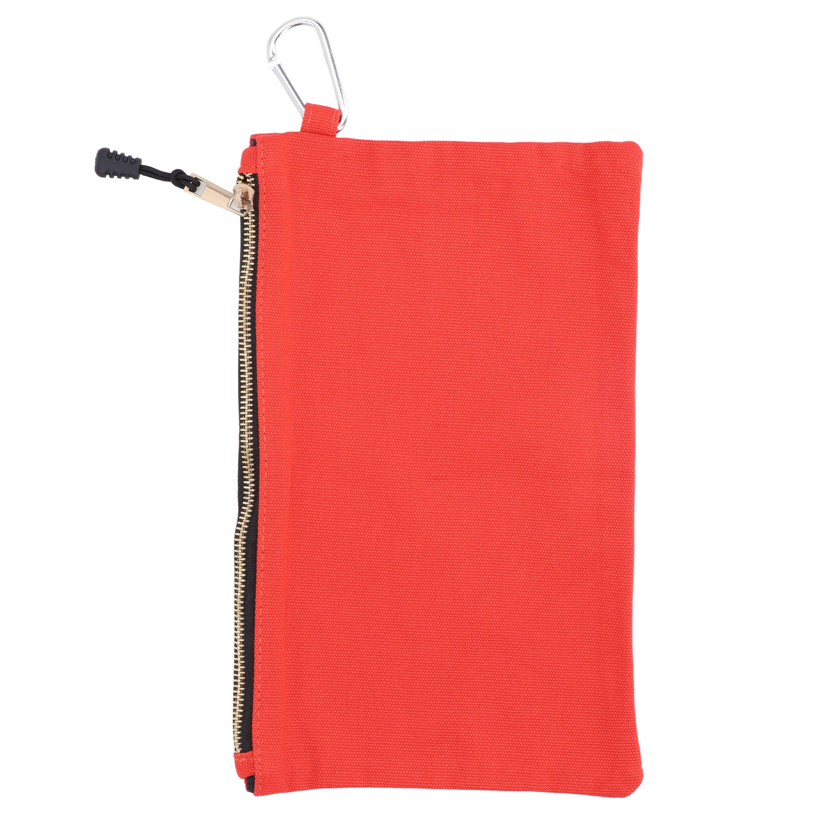 Wasserdichte Werkzeugtasche Aus Canvas Mit Reißverschluss, Vielseitige Tragetasche Mit Karabinerhaken, Praktische Aufbewahrung, Orangefarben