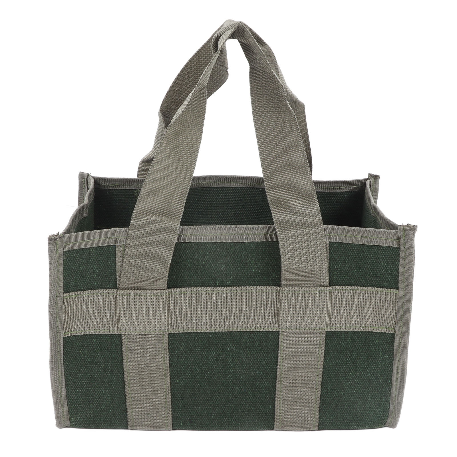 Große, Olivgrüne Werkzeugtasche Mit Großer Öffnung, Strapazierfähiges Canvas, Große Wasserdichte Größe, Professionelle Aufbewahrung Für Elektriker, 29 X 17 X 17 Cm.